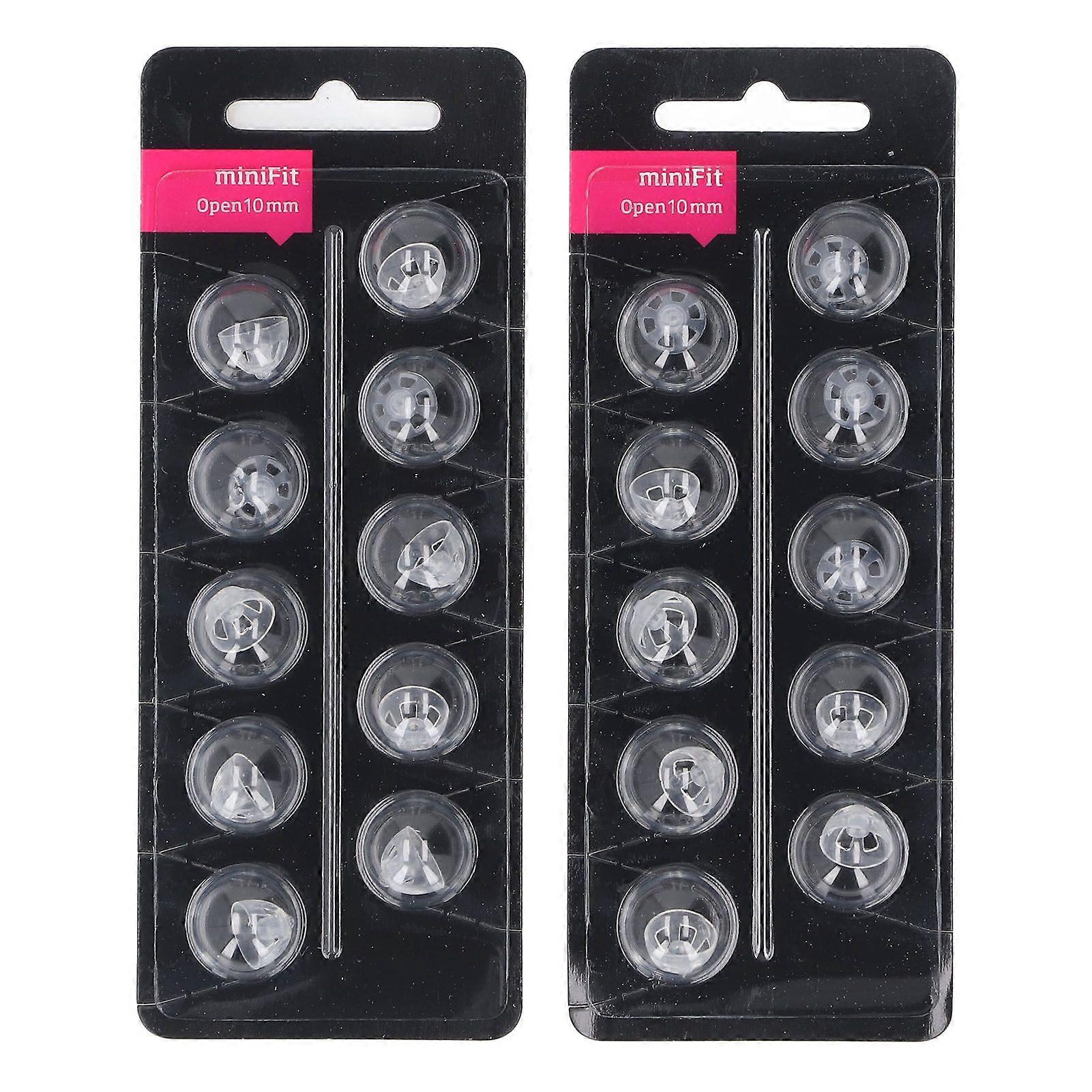 2025 Latest Model 20pcs Hearing Instruments Dome Open Ear Tip Highly Transpare...