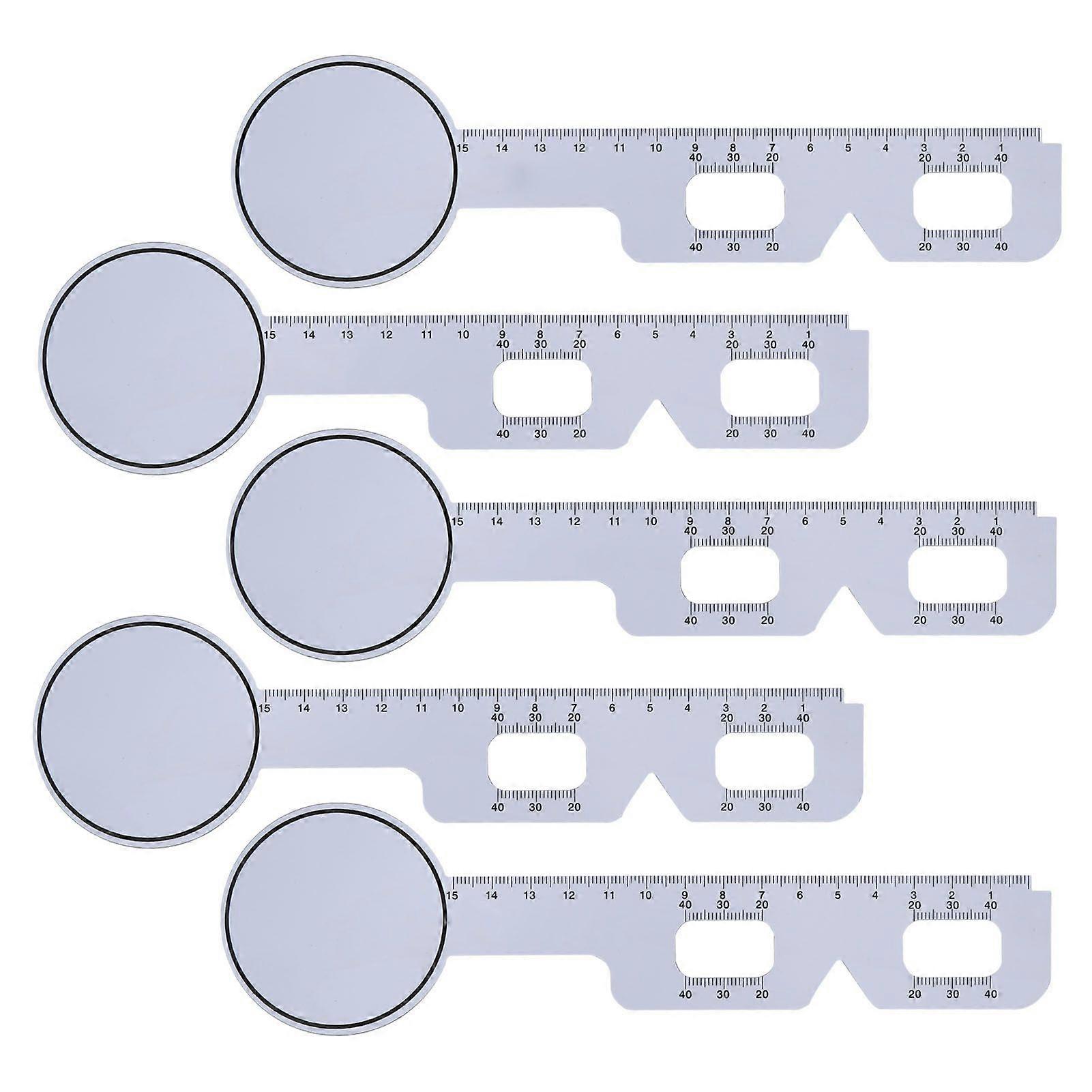 2025 Latest Model 5pcs Eye Pupil Distance Meter Smoothing Edges Prevent Slip H...