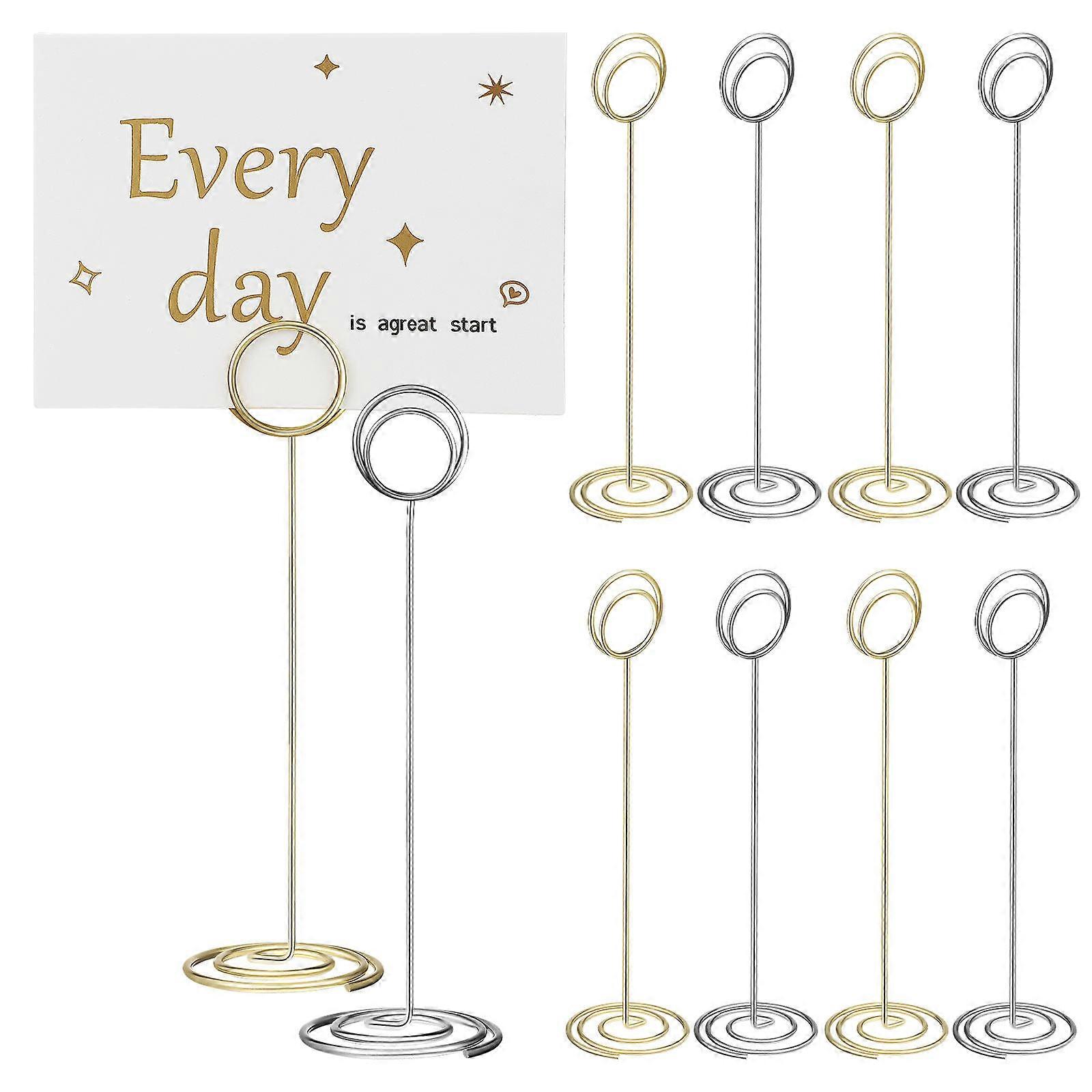Wedding Menu Card Holder Placecard Holder Elegant Design Hotel Table Number Display 10Pcs