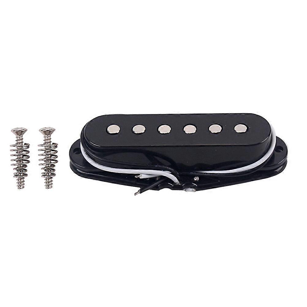 Metal Black Single Coil Pickup for Electric Guitar – Easy Install, Compatible with Humbucker, Musical Instruments Parts