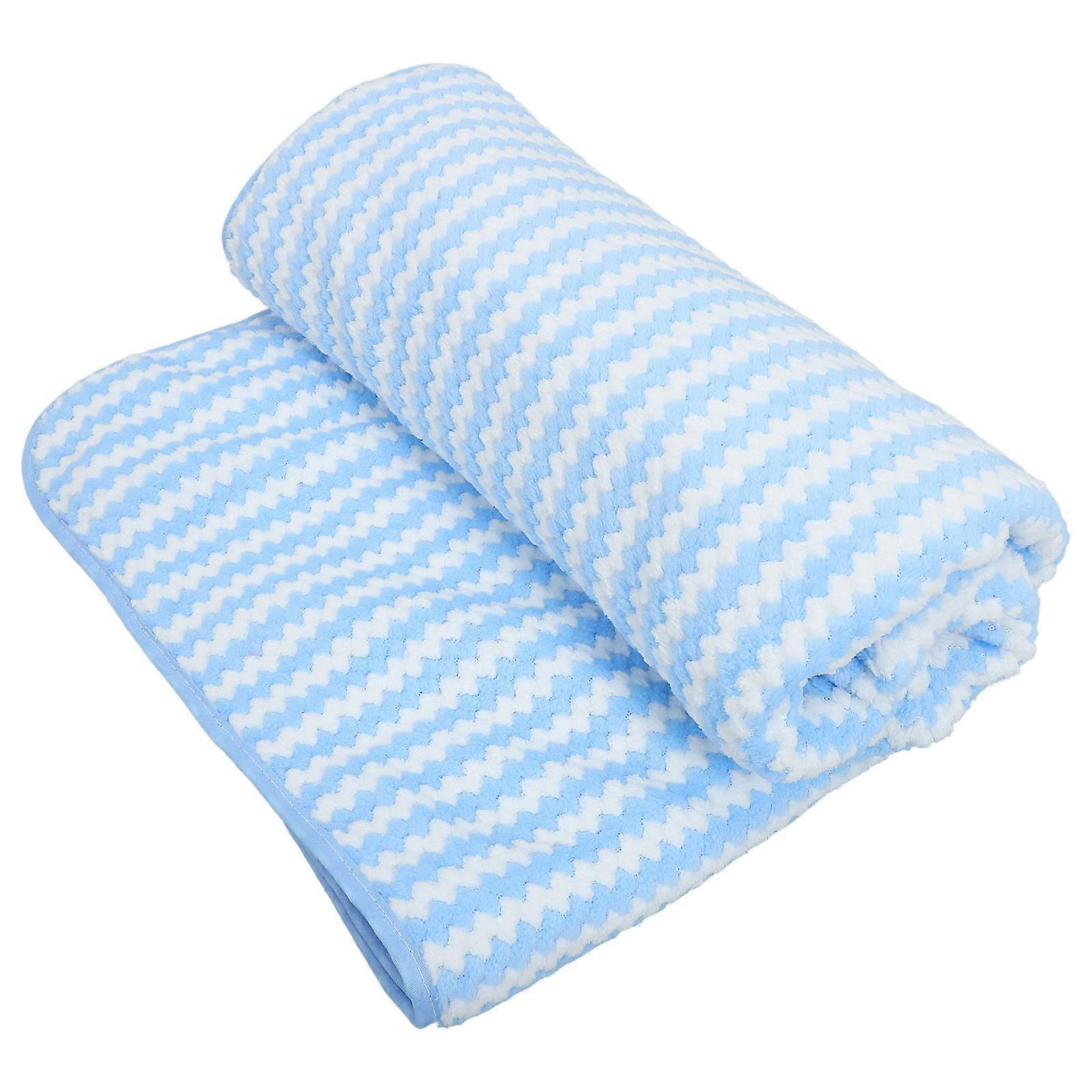 Fleece Towels Coral Fleece Beach Towel Wide Stripe Sauna Use 140.00X70.00CM Absorbent 1Set
