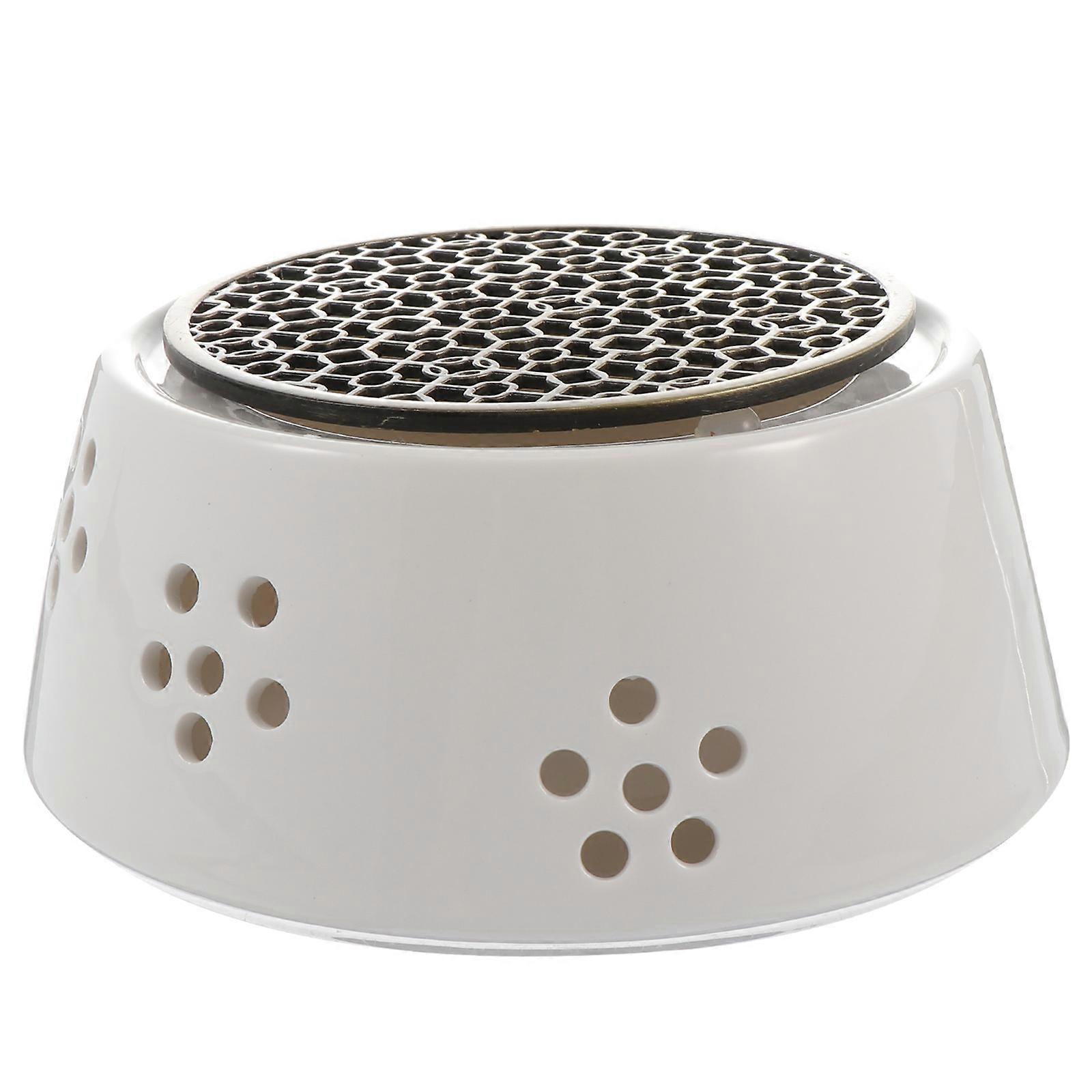 Ceramic Teapot Warmer Heat Dissipation Home Use Square Shape 14.5X14.5X6CM 1Pc