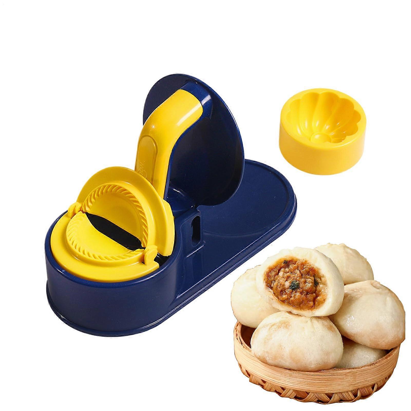 Empanada Dough Press – Dumplings Dough for dumplings Multifunctional manual for wontonraviolihand dough Dark blue