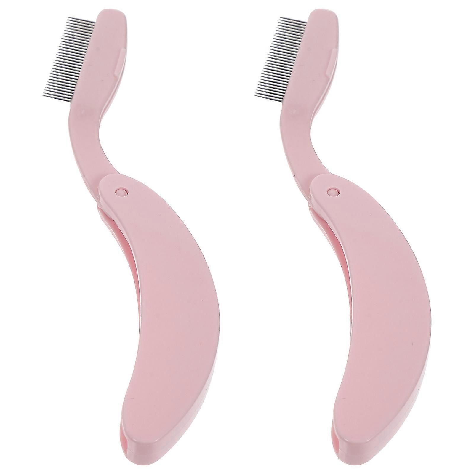 Eyelash Seperator Eyebrow Makeup Tool For Outdoor Use Foldable Design 6.5X2X0.8CM Shaping Eyebrows 2Pcs