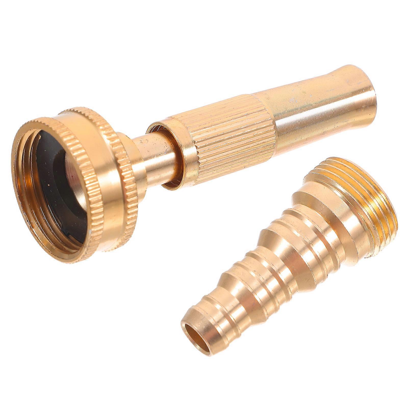 Power Washer Nozzle Tips High Pressure Jet Nozzle 3/4 Inch Heavy Duty Water Hose Sprayer Sweeper Nozzles For Garden Irrigation Golden 1Set