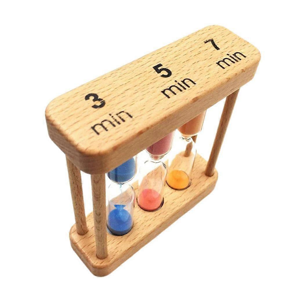 Set of 5 Hourglass Timers for Home Decor, Sand Timers in Various Sizes, Elegant Glass Design