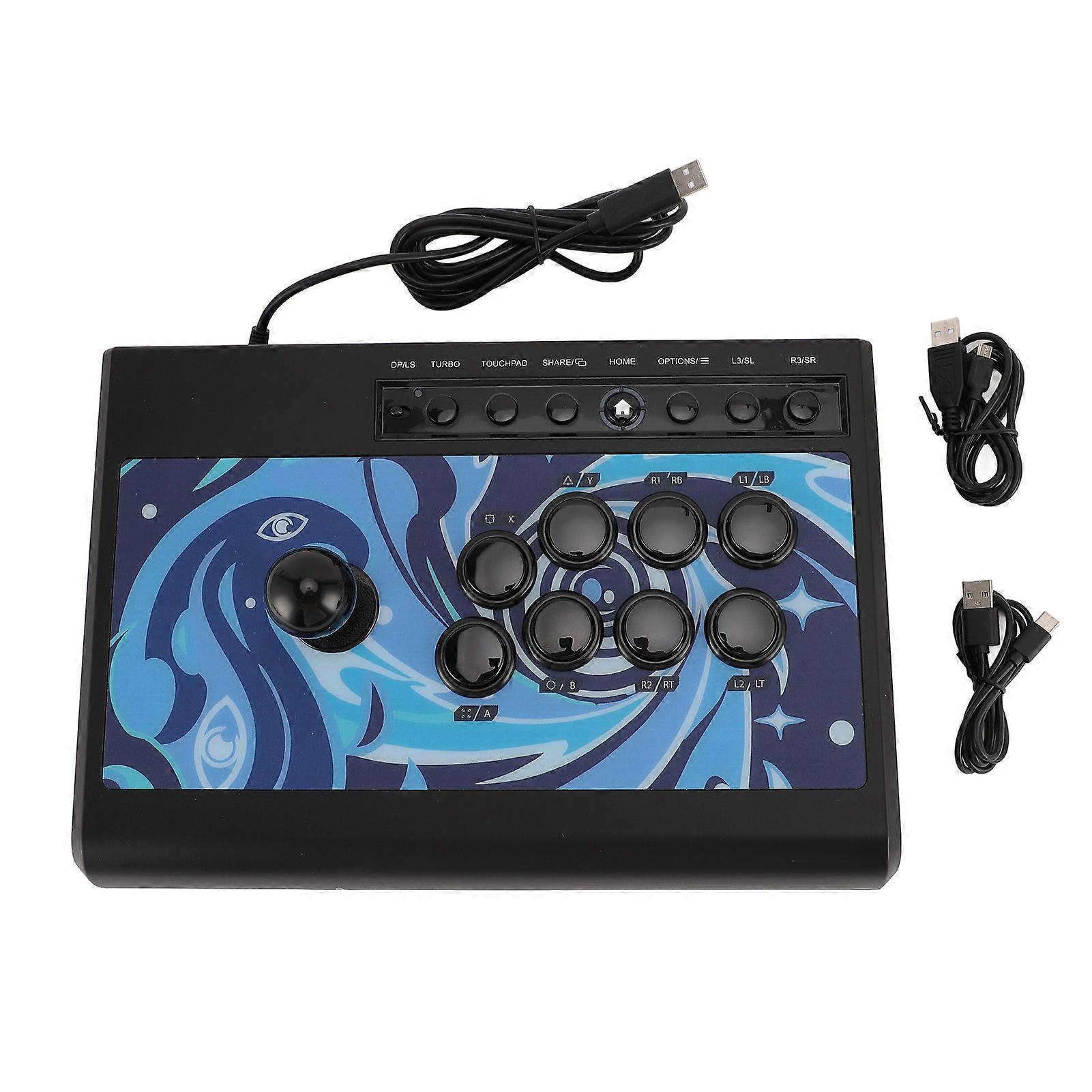 Multi-Platform Fight Stick with Turbo Sound, USB, for PS3, Switch, Switch Lite, PC