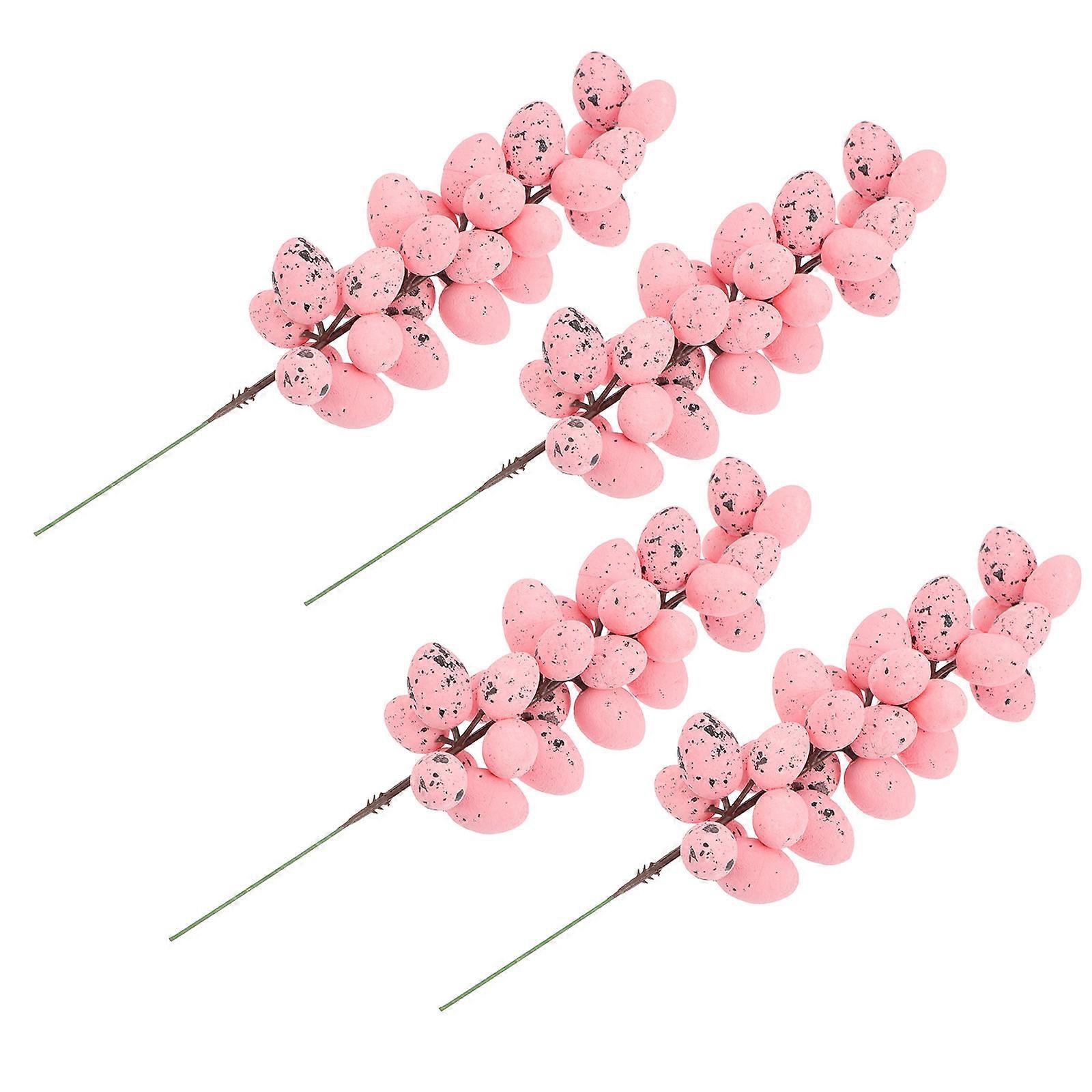 Egg Ornaments Pink Easter Egg Adornments Festival present Branch Shape 22x5.5cm