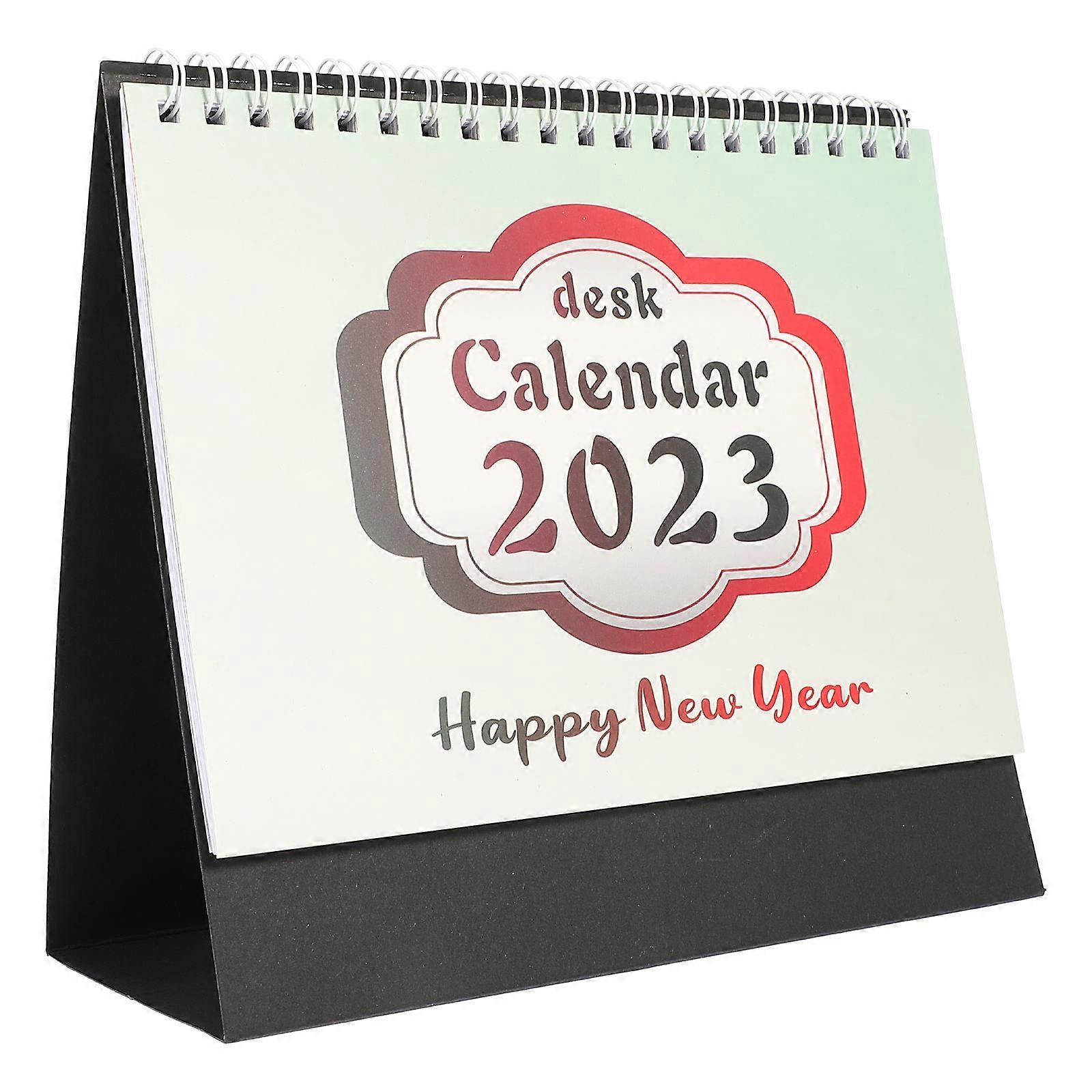 Office Desk Decorations Table Calendar Rectangular Shape Simple Style 17.7X15.8CM Mark Important Events 1Pcs