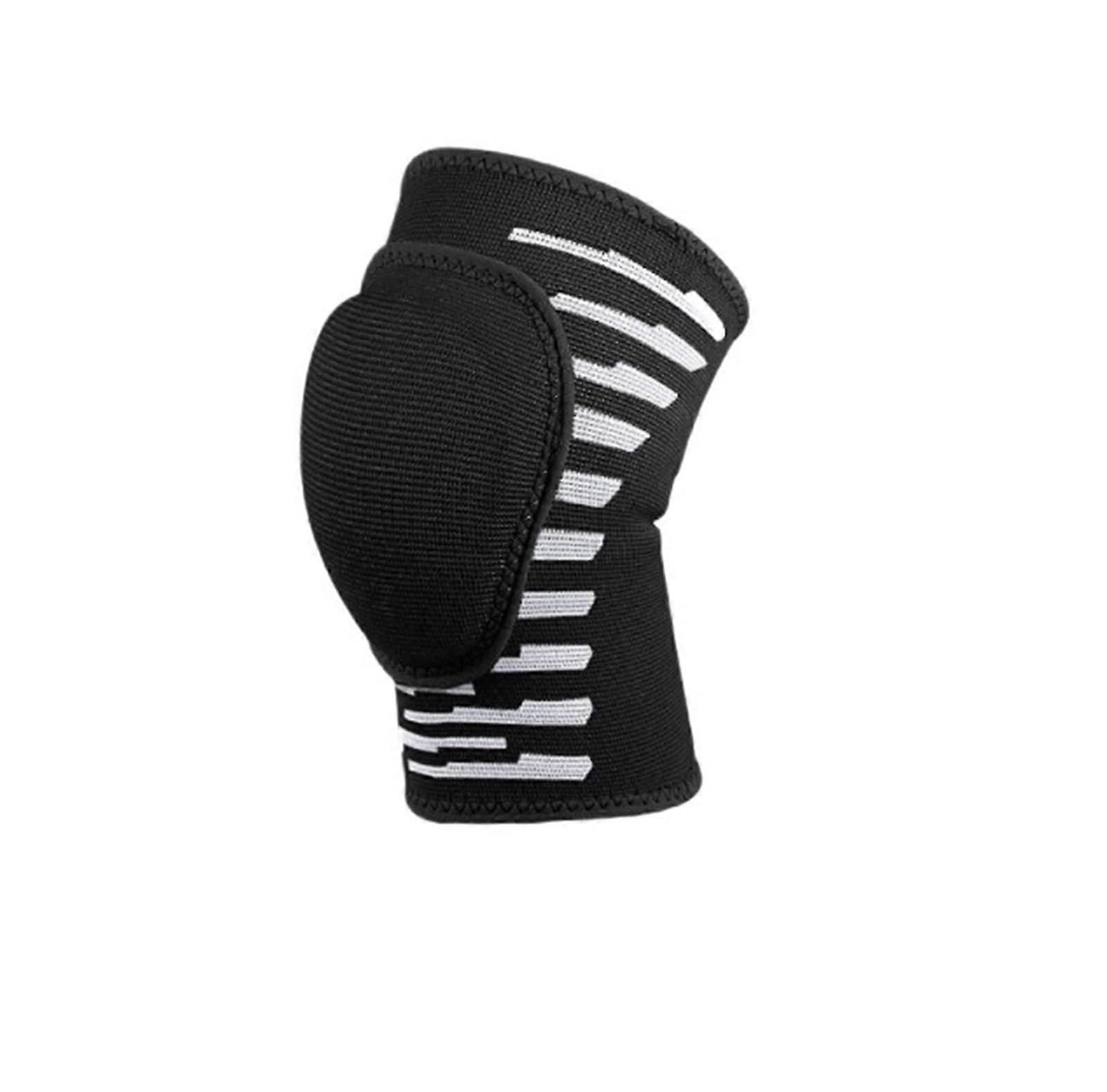 Knee Pads for Dance and Volleyball, Non-Slip Anti-Collision Foam, Black Color, Size Large, Ideal for Basketball and Hiking