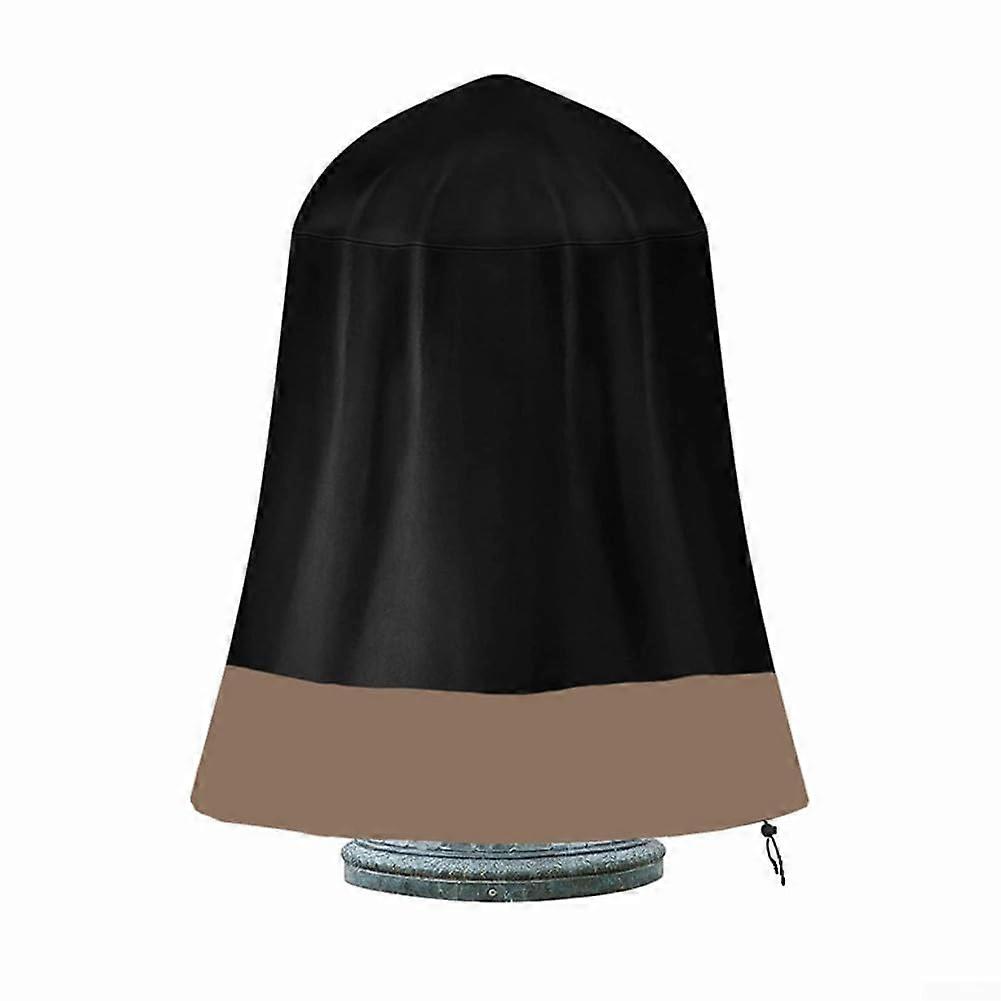 Bird Bath Cover With Drawstring Fits Most Standard Bird Baths Secure Fit Wind-Resistant