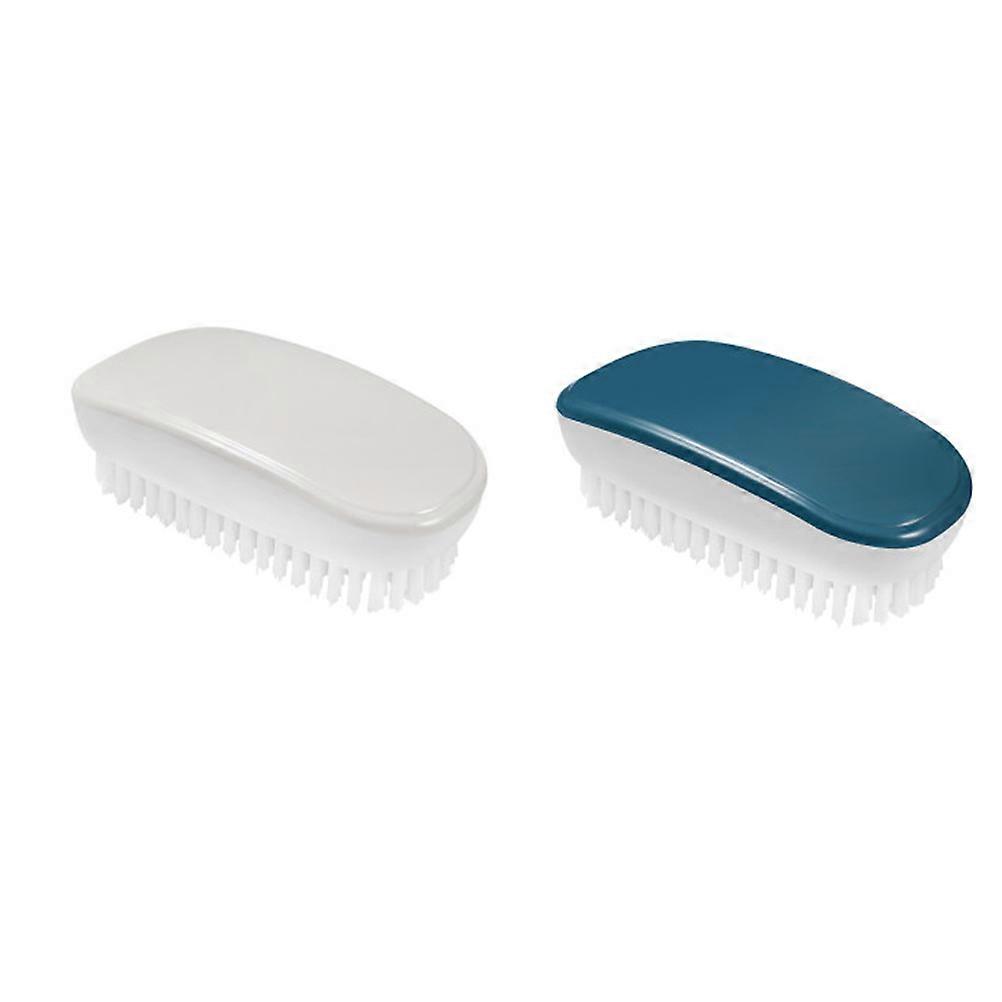 Multi Functional Shoe Washing Brush Rectangular Design Simple Style Home Users Shoes Cleaning Tool Material 2Pcs