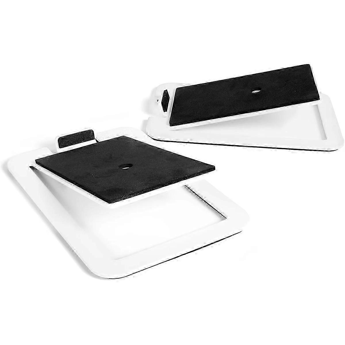 2Pack Tilted Computer Bookshelf Speaker Holder for Compatible Studio Monitors Risers Desk Stand