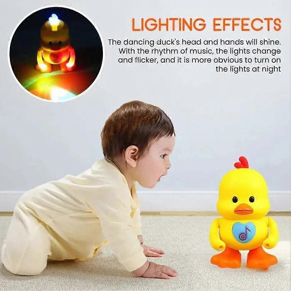 YJ3022 Dancing Duck Random Color (A)$ Dancing Cute Duck Music Light Dancing Cute Duck Electric Doll Children's Toy