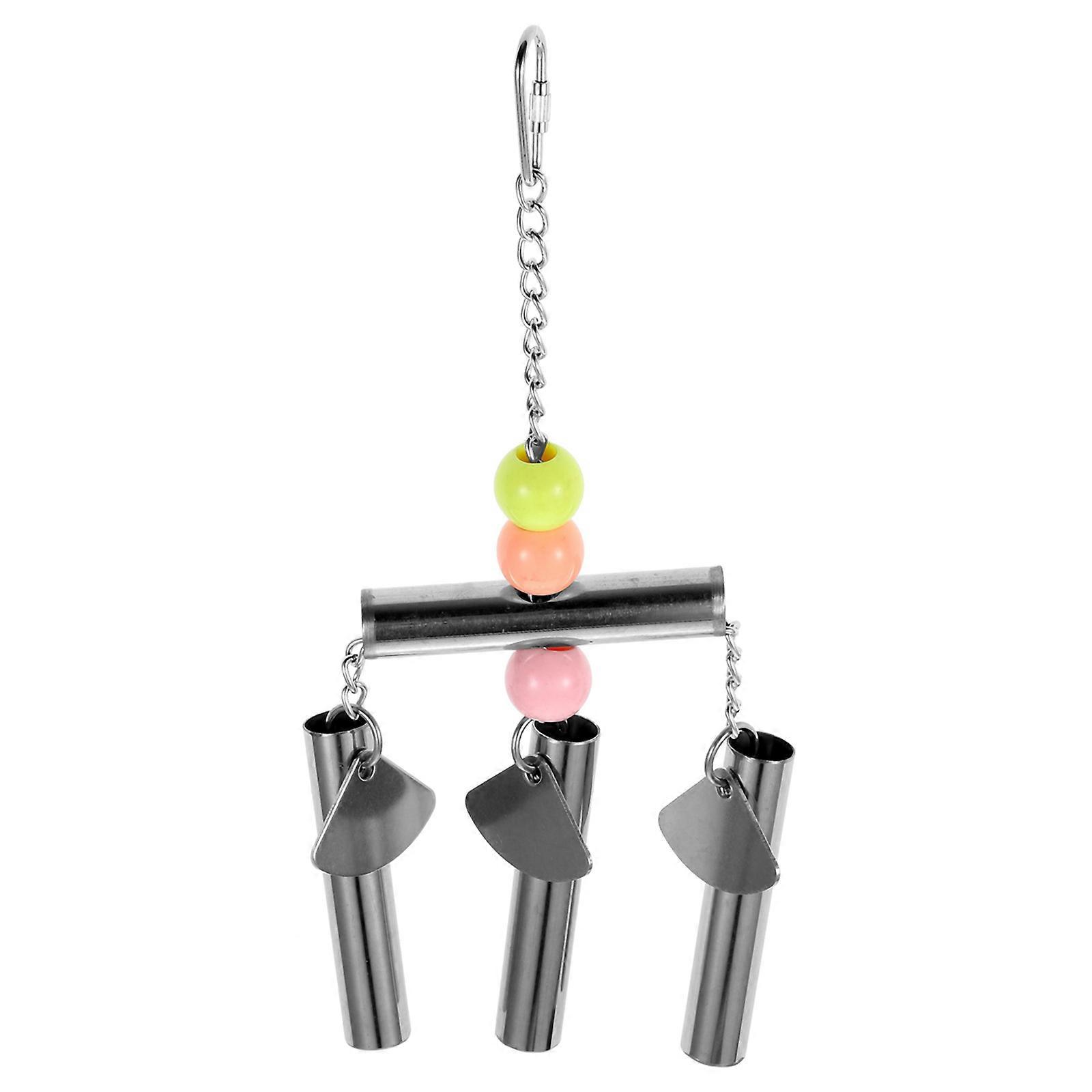 Stainless Steel Parrot Bell for Cage Hanging – Durable Melodious Accessory for Medium to Large Birds Stress Relief