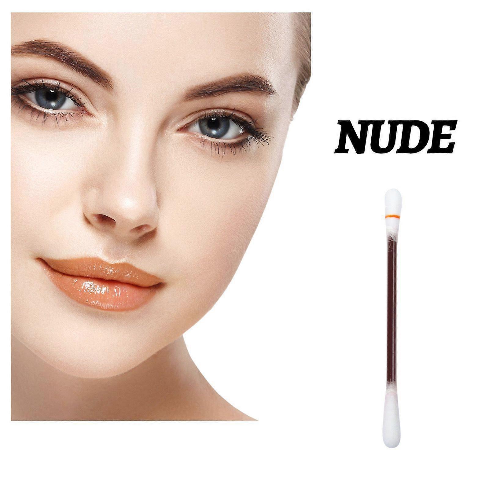 Cotton Swab Lip Glaze - Moisturizing Lip Dye, Portable Non-Fading Lipstick, Easy Application, 1g