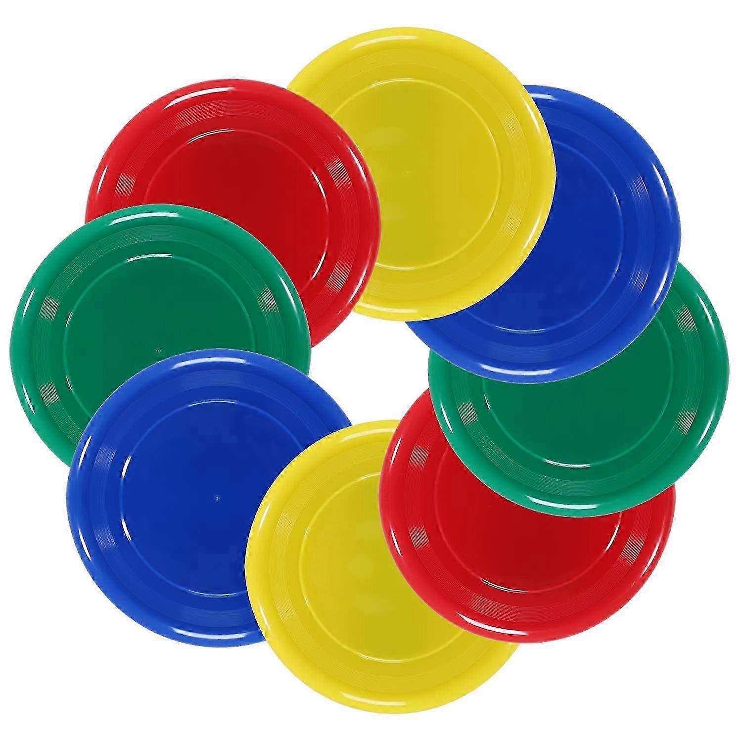 アウトドアアクティビティプラスチックフリスビー9インチの8ピースセット