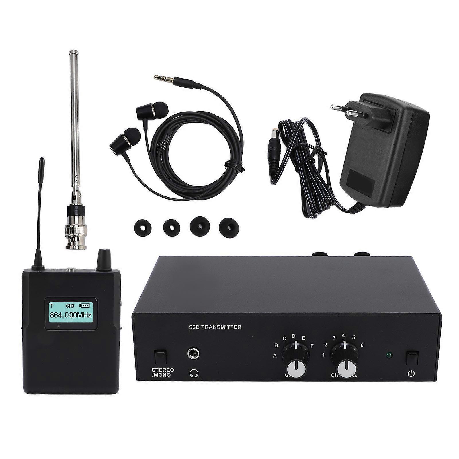 Professional Wireless IEM Stereo System 902-928MHz for Studio and Live Performance EU Plug