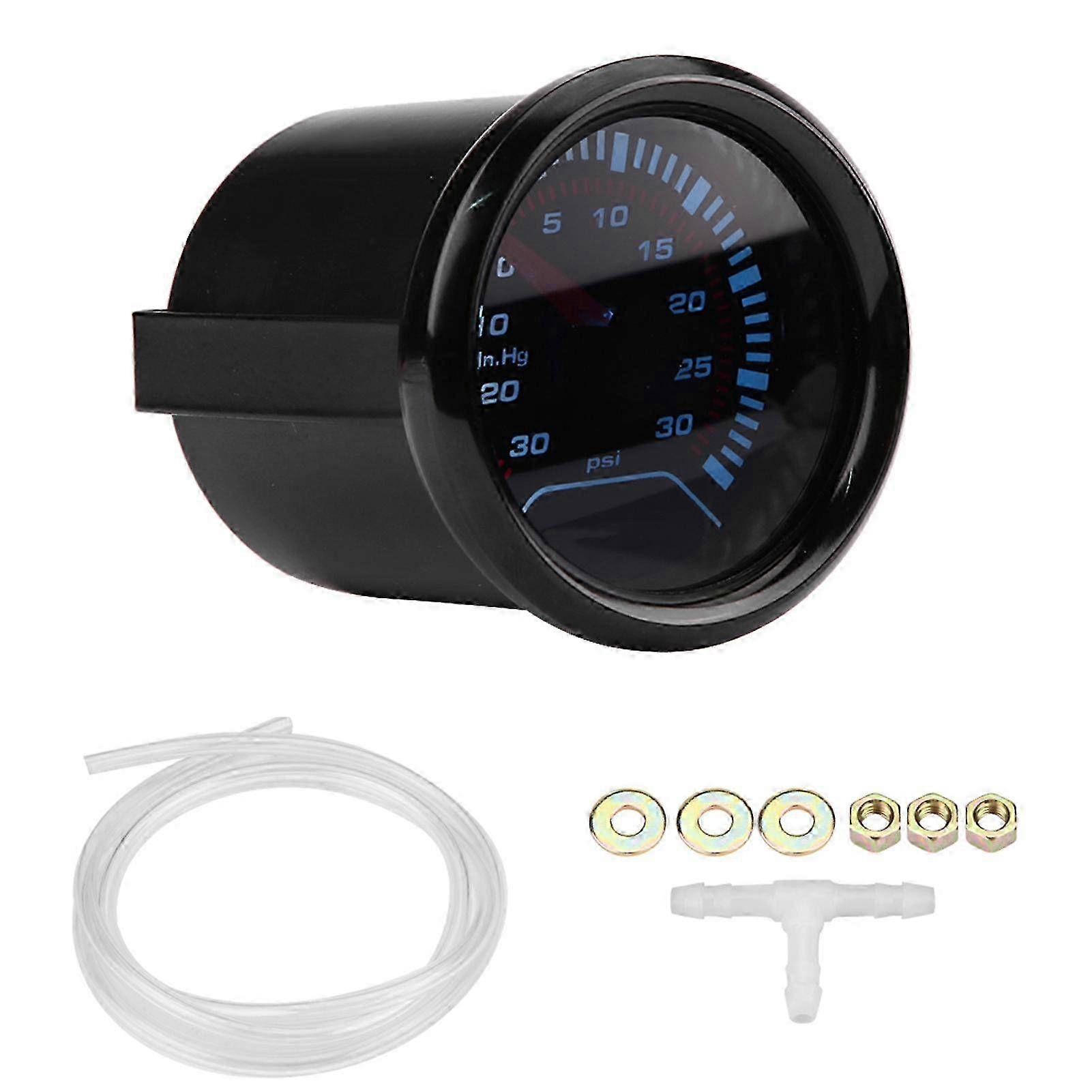 Universal 52mm Auto Smoke Dial Face Turbo Boost Manometer