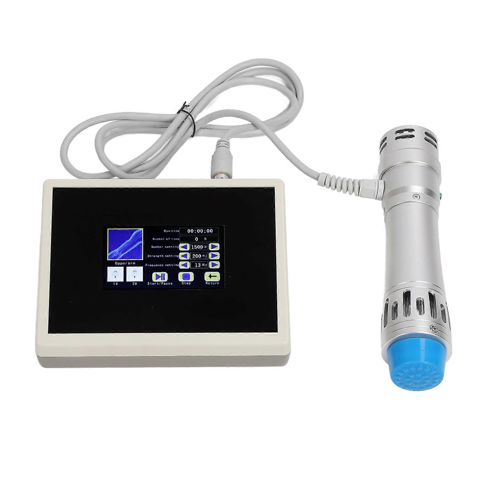 Extracorporeal Shock Wave Machine Portable Silver Handle Muscle Massaging Shockwave Machine 110‑