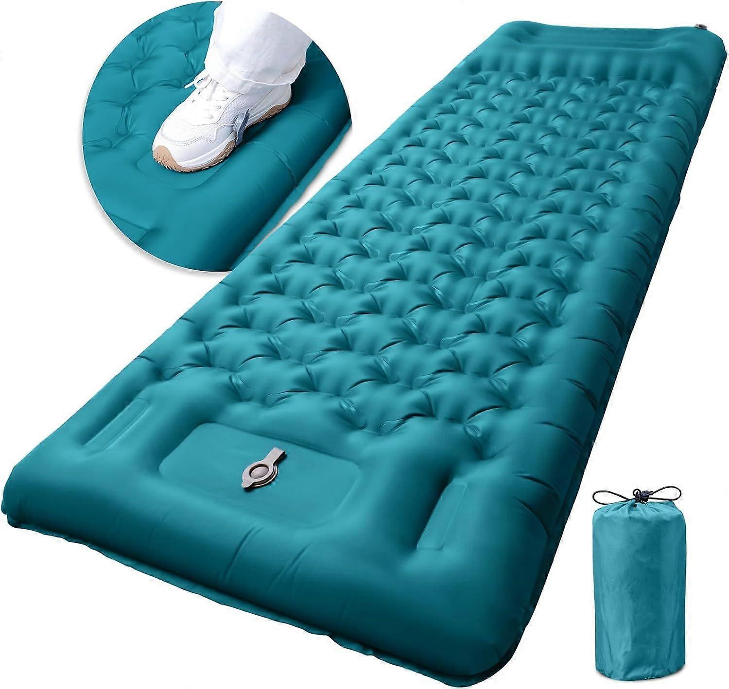 2025 Latest Model Inflatable Camping Sleeping Pad with Pillow, Extra Thickness 4