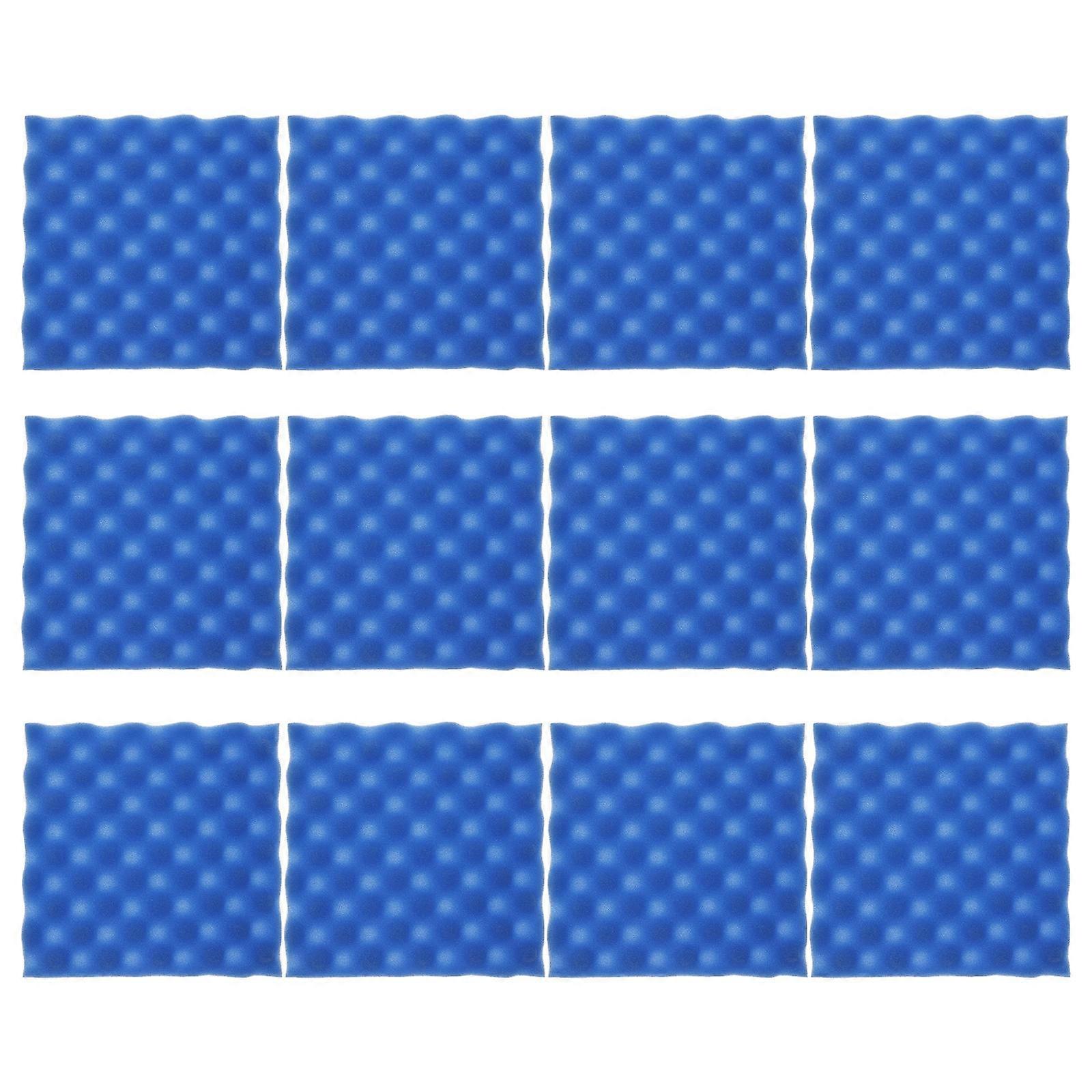 Noise Reducing Soundproofing Pads For Home Use Workspace Indoor Environments Square Sleek Design Pu Foam 10X9.8X0.6In Acoustic Panels 12Pcs