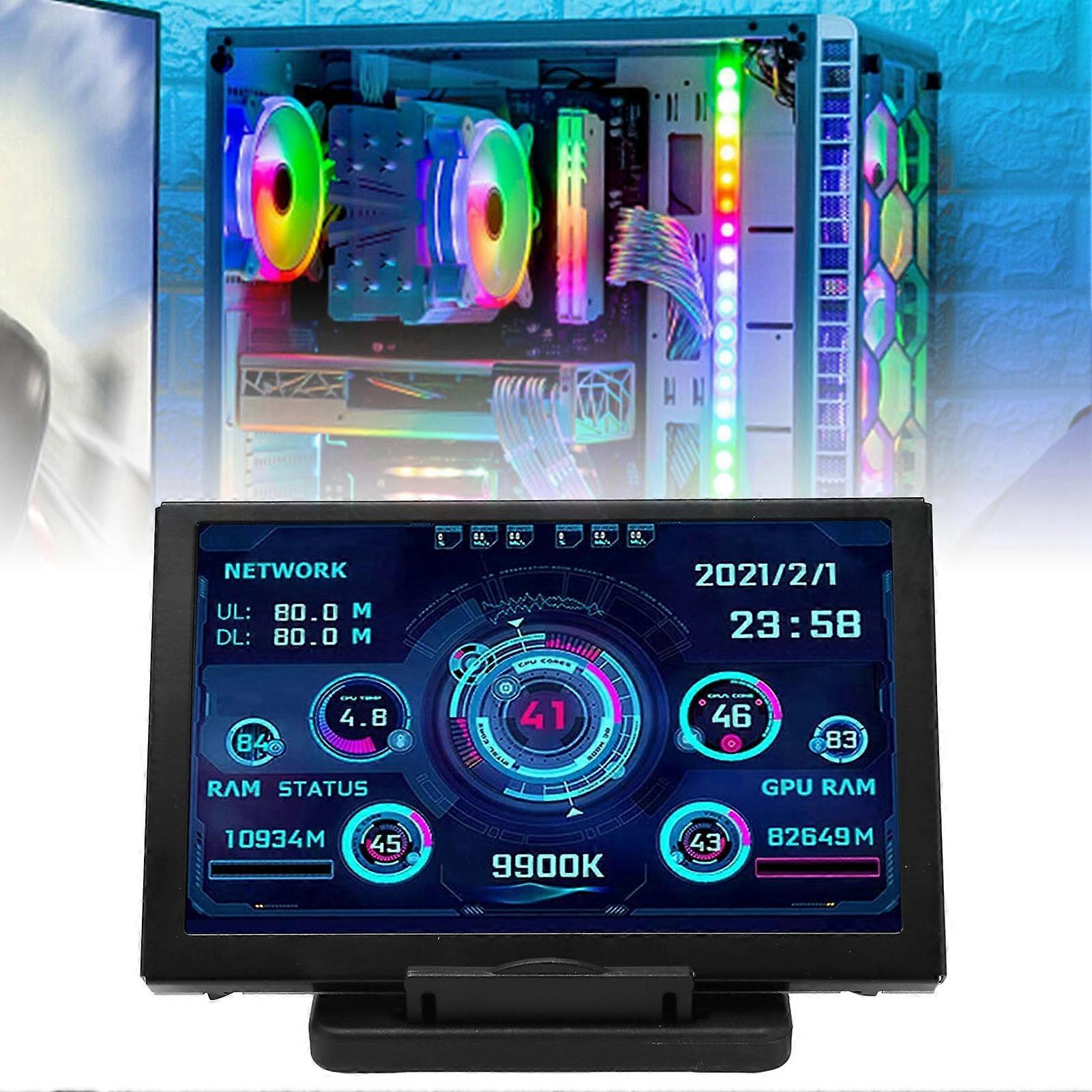 5 pollici IPS Computer Temp Monitor USB Mini schermo per AIDA64 PC CPU RAM Pannello sensore Display per RPi per Linux per Win