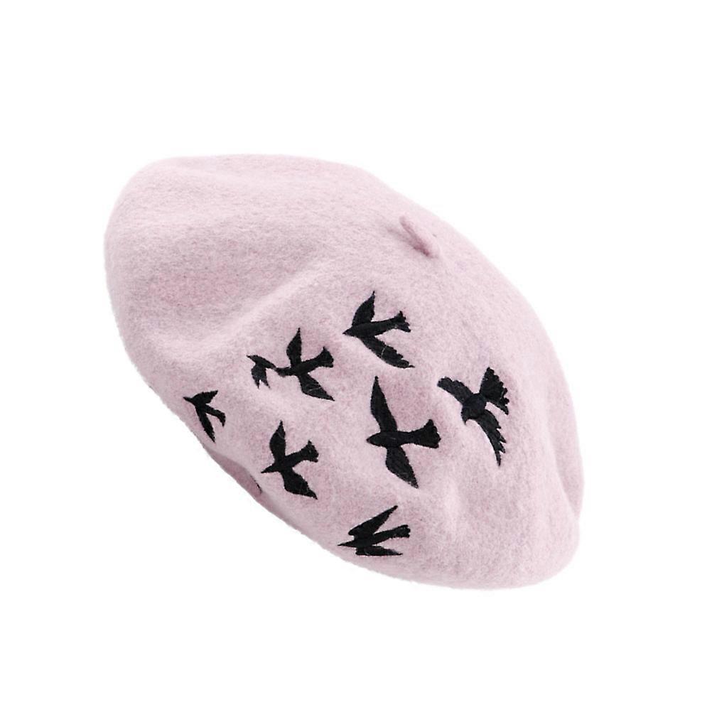 Knitted Beret Hat Woolen Warm Daily Use Autumn and Winter Lady Headdress 1Pack