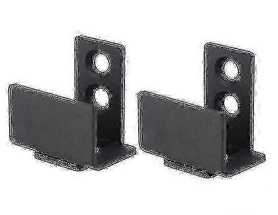 Heavy Duty sort kulstofstål skydedør gulvguide - vægmonteret hardware til glat og stabil dørbetjening