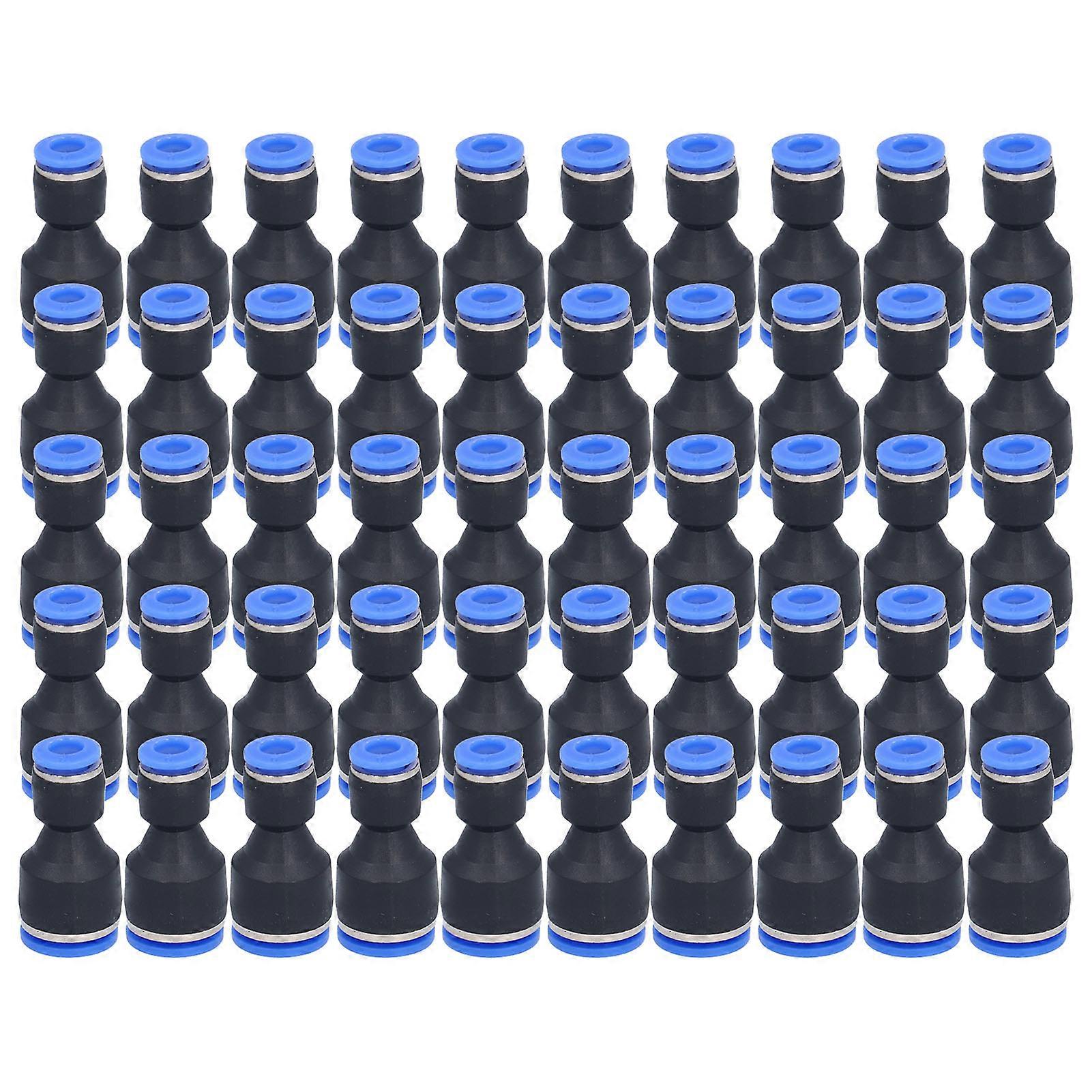 50Pcs Pneumatic Reducing Connector Straight Push in Reducer Fittings for P10‑6 Air Tube
