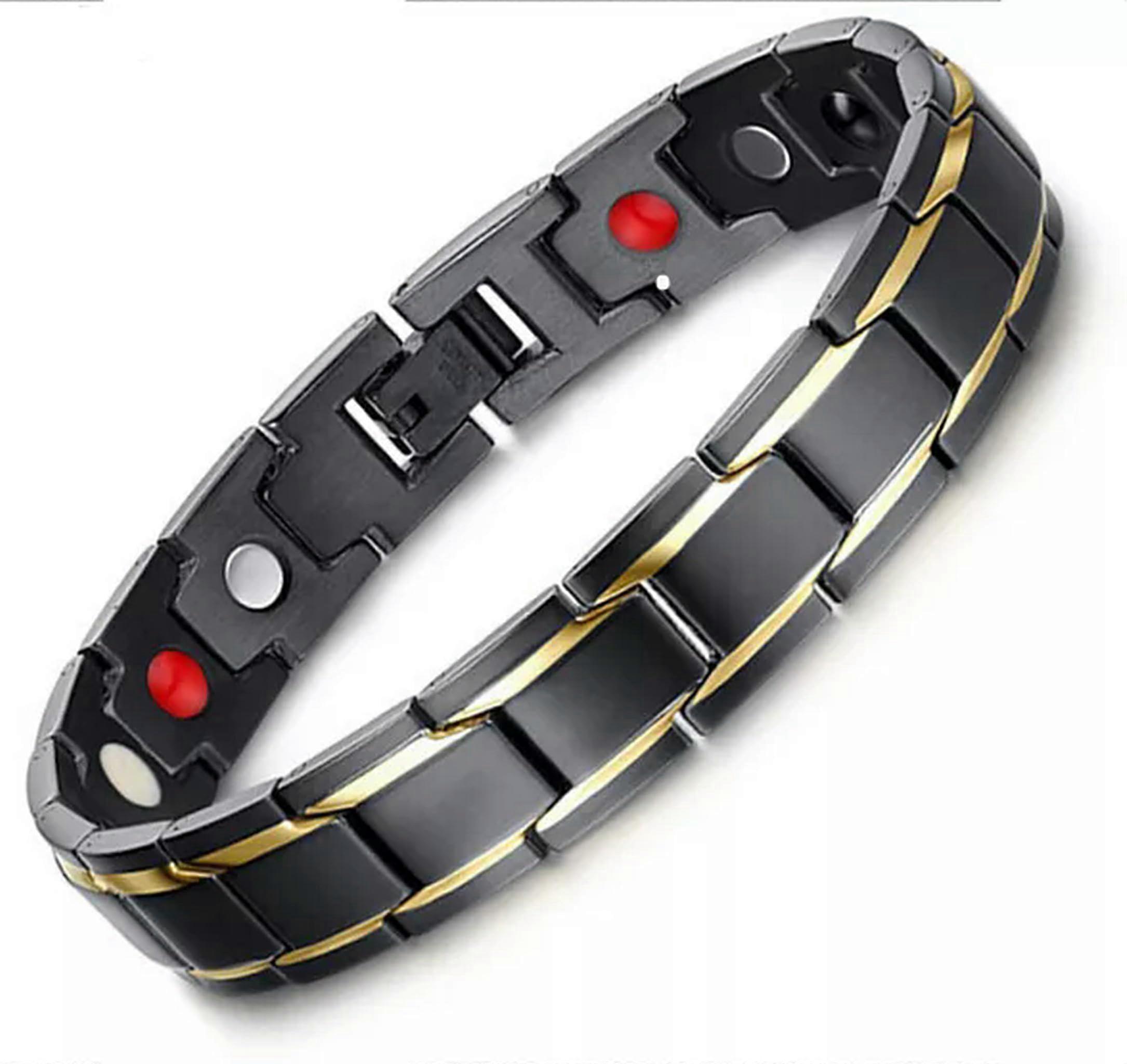 Therapy Bracelet For Men, Pure Stainless Steel, 22 cm