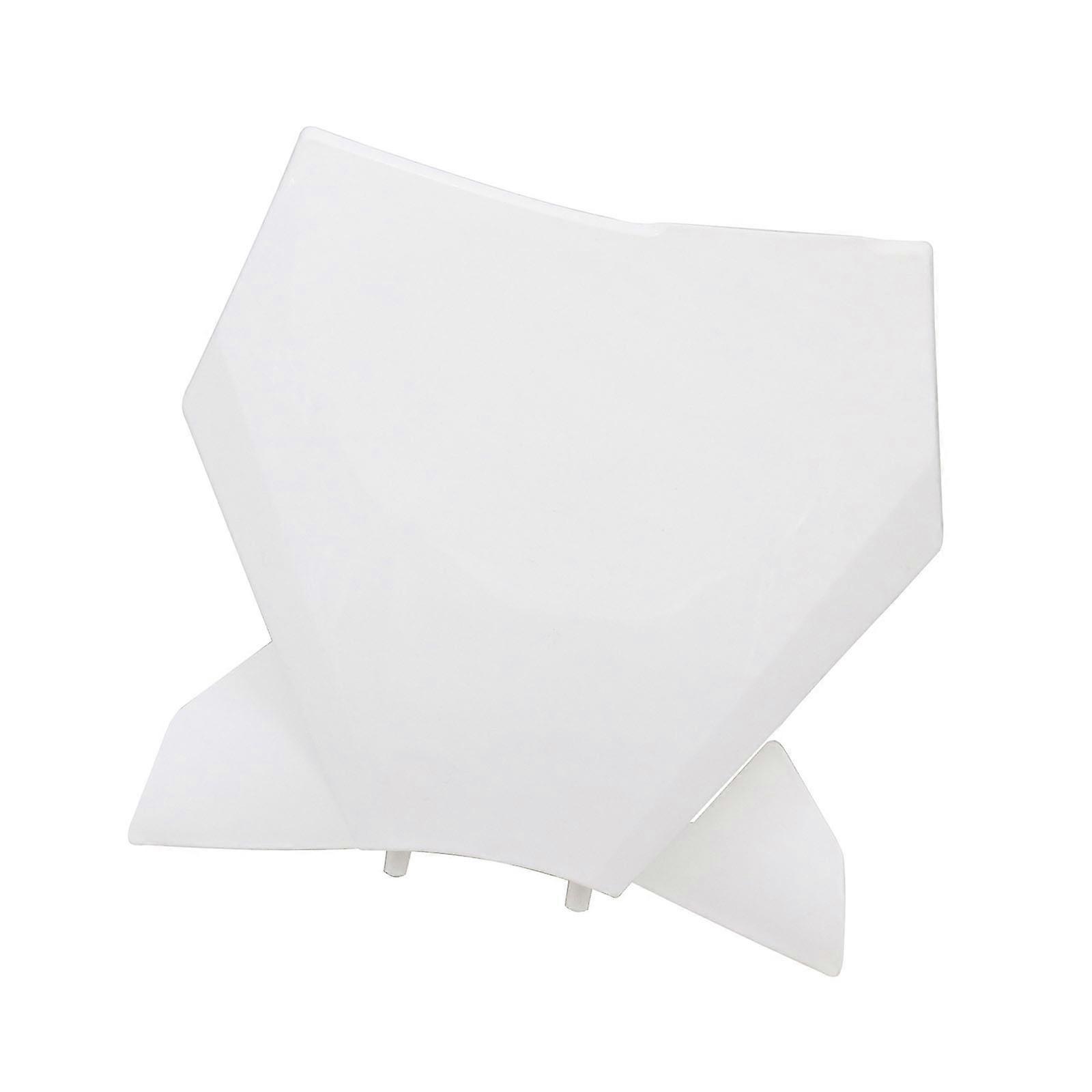 High Visibility Motorcycle Competition Number Plate and Score Display for Scoring in Harsh Conditions, Easy Recognition  White