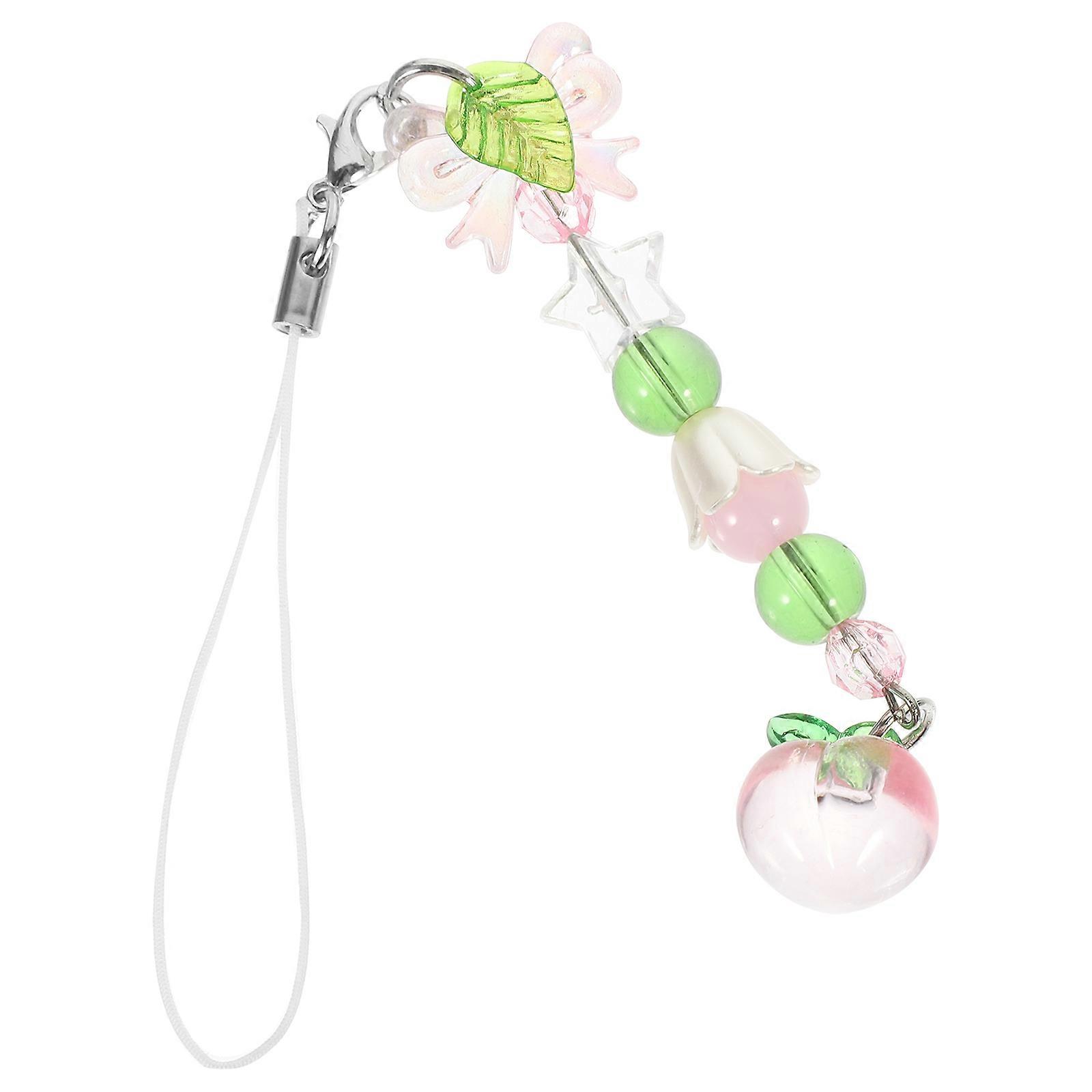 Fruit Phone Charm Aesthetic Phone Chain for DIY Bag Assorted Color Acrylic 3 5 Inch
