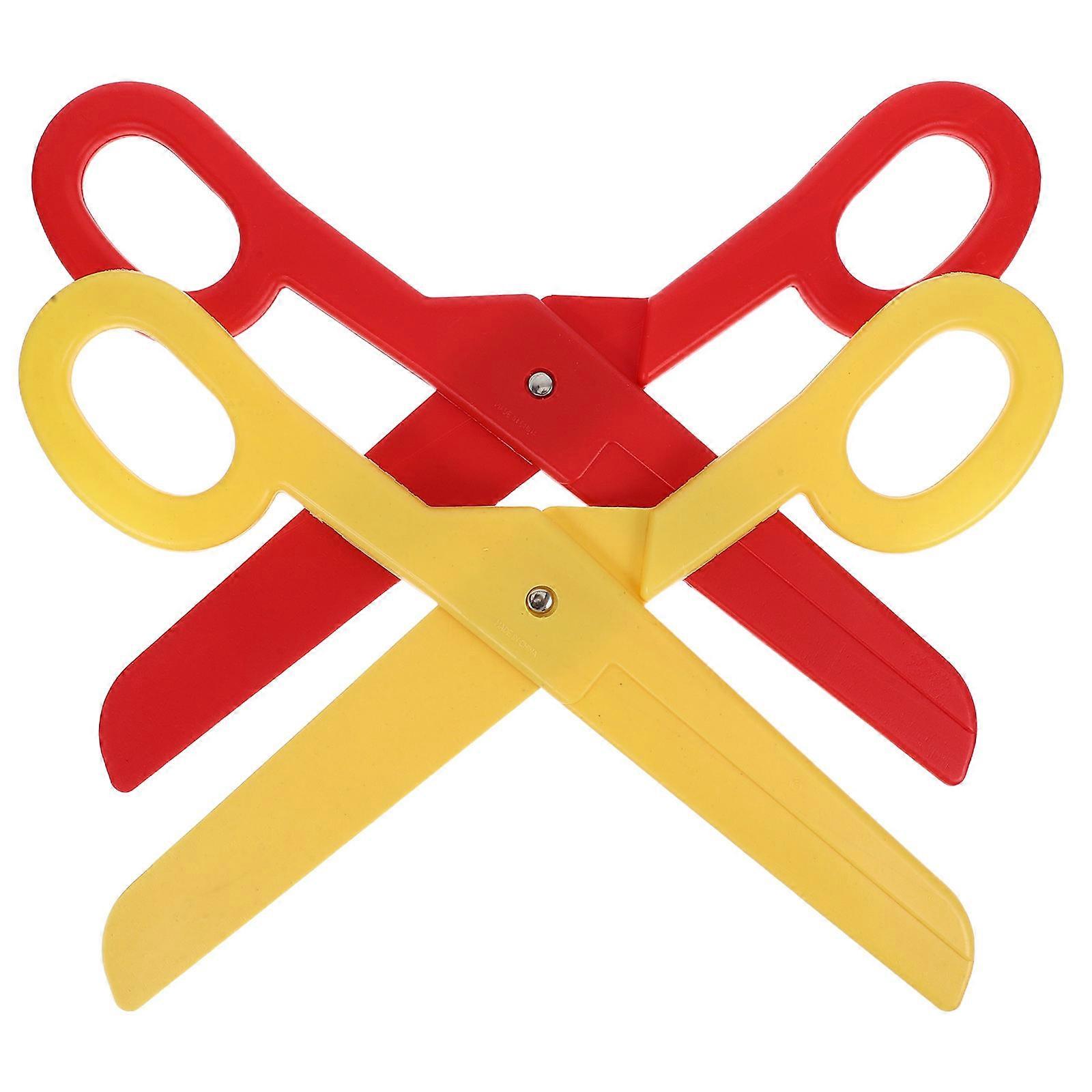 Oversized Plastic Clown Scissors for Adults   Reusable Safety Props for Theater, Cosplay & Party Performances