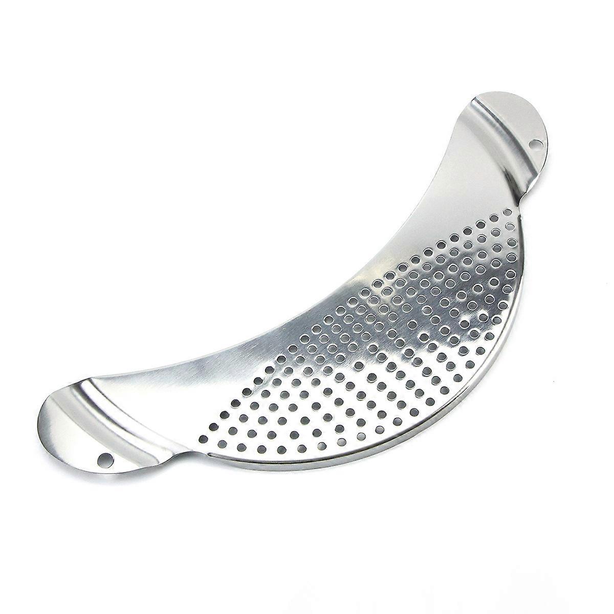 Stainless Steel Strainer Moon Shape Pasta Drainer Easy Draining For Cooking Enthusiasts 1Set