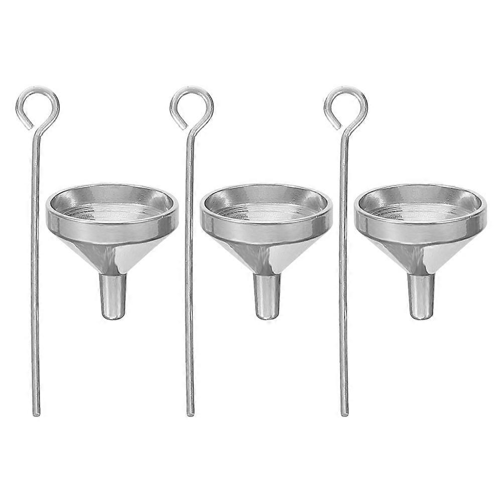 Stainless Steel Funnel Set for Small Bottles – Compact Liquid & Powder Filling Tool for Perfumes, Essential Oils, and Spill Free Transfer