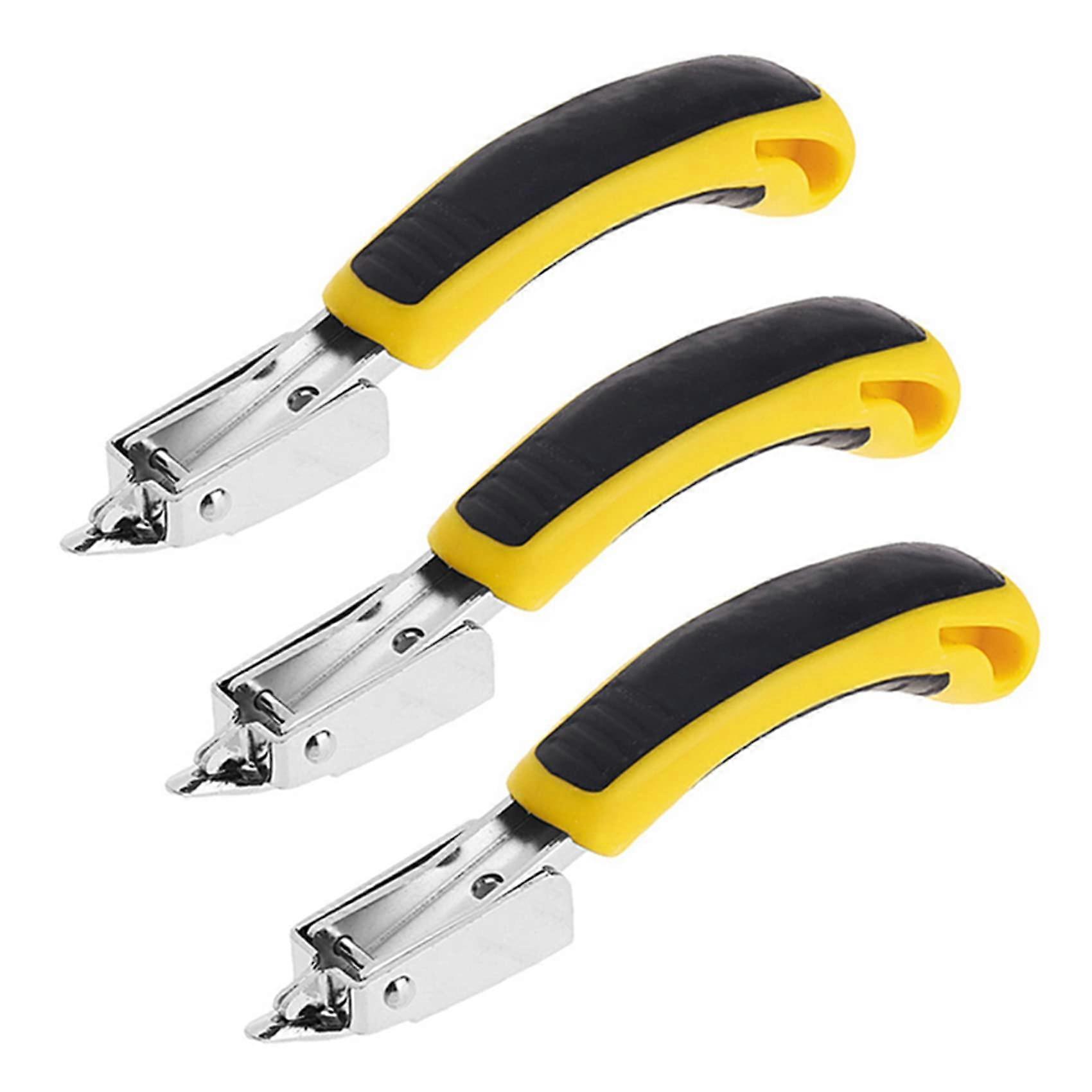 Heavy Padding Staple Remover Nail Puller 3-Pack for Professional Office Use, Durable Hand Tools with Ergonomic Grip