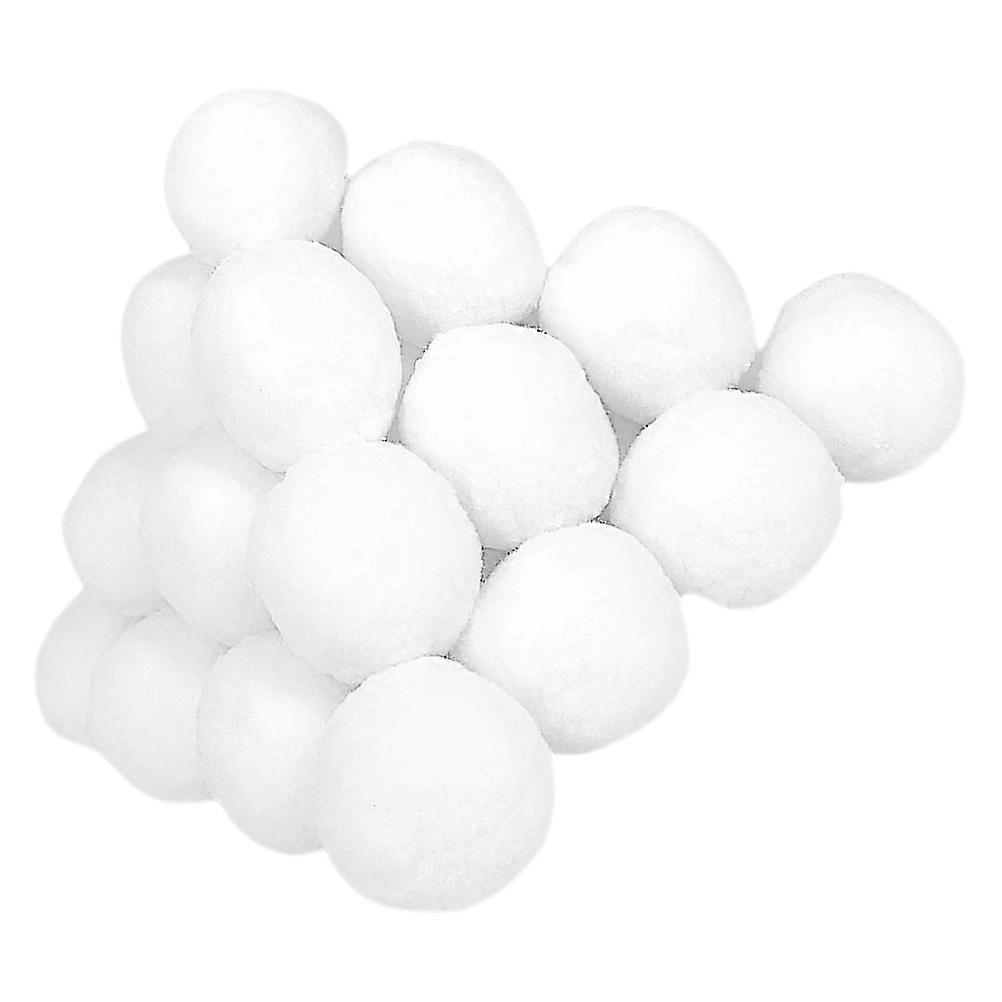 Snow Toy Ball Set Indoor Toy Outdoor Game Props White 5x5x5cm Reusable Soft Material Non-harmful 50Pcs