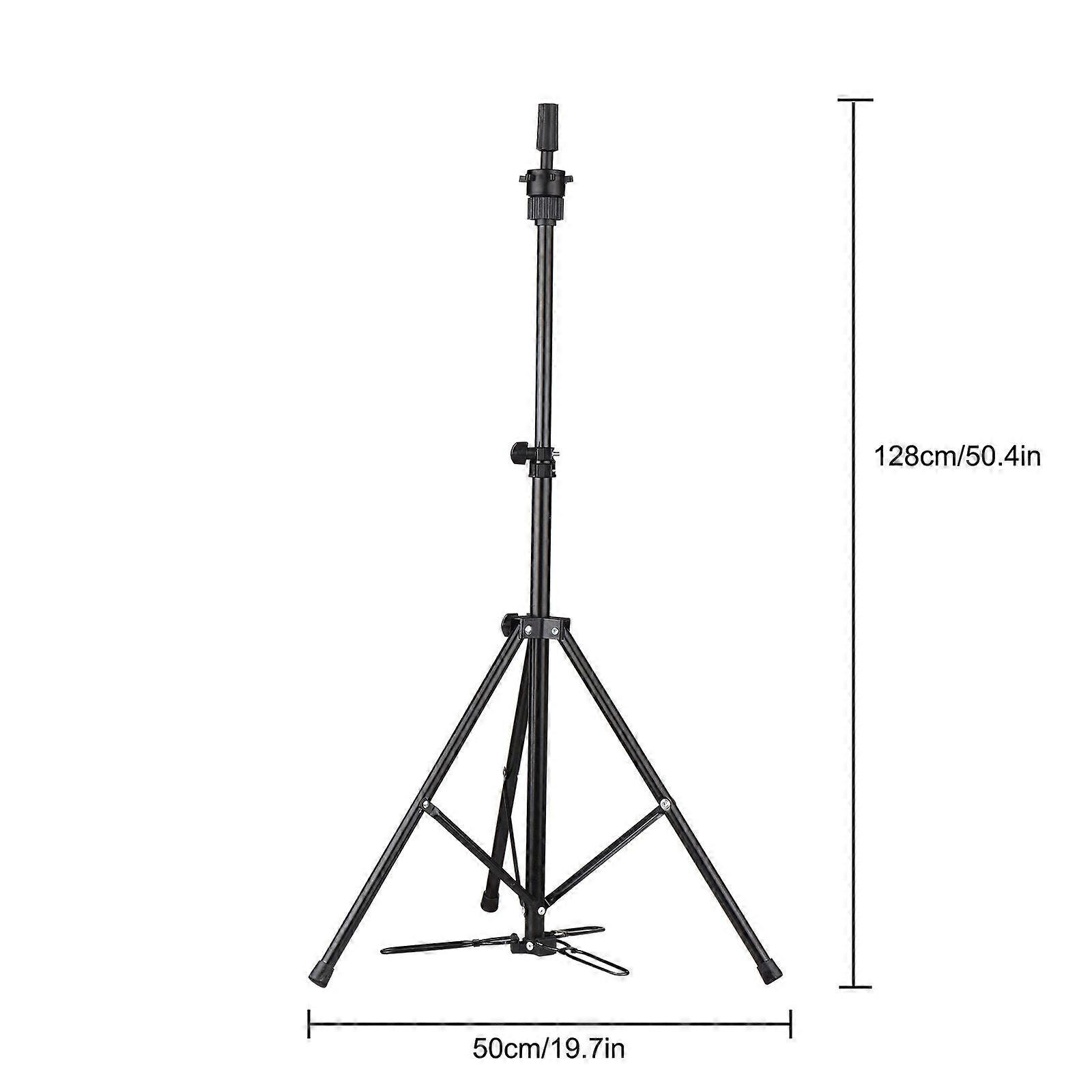 Wig Tripod Stand Metal Adjustable Cosmetology Hairdressing Training Mannequin Head Wig Stand for Doll Head Block Wig Head Stand