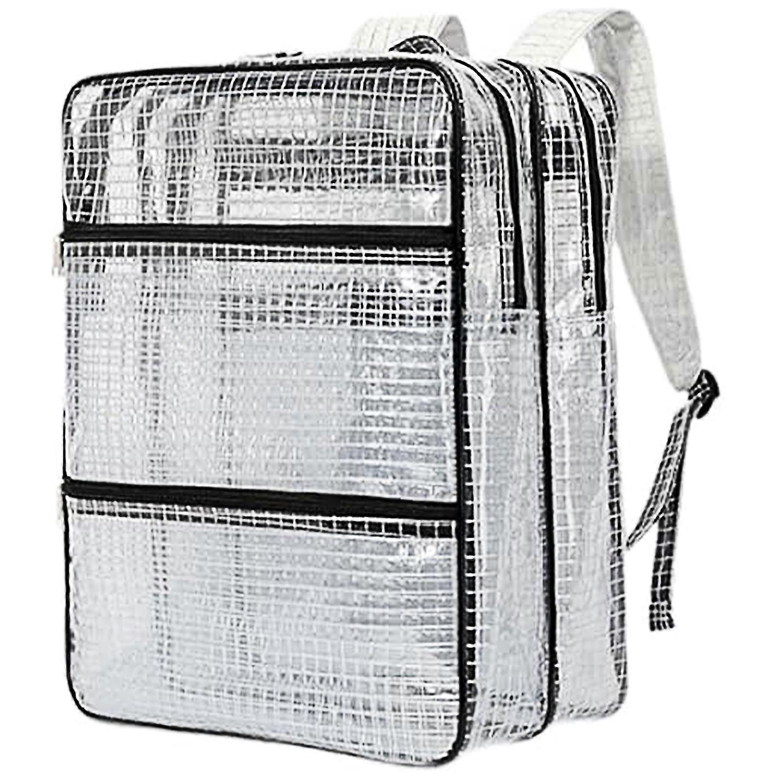 Oversized 18Inch Anti Statics PVC Technician Backpack Clear Front Panel Industrial Storage Solution For DIY Projects Multicolor