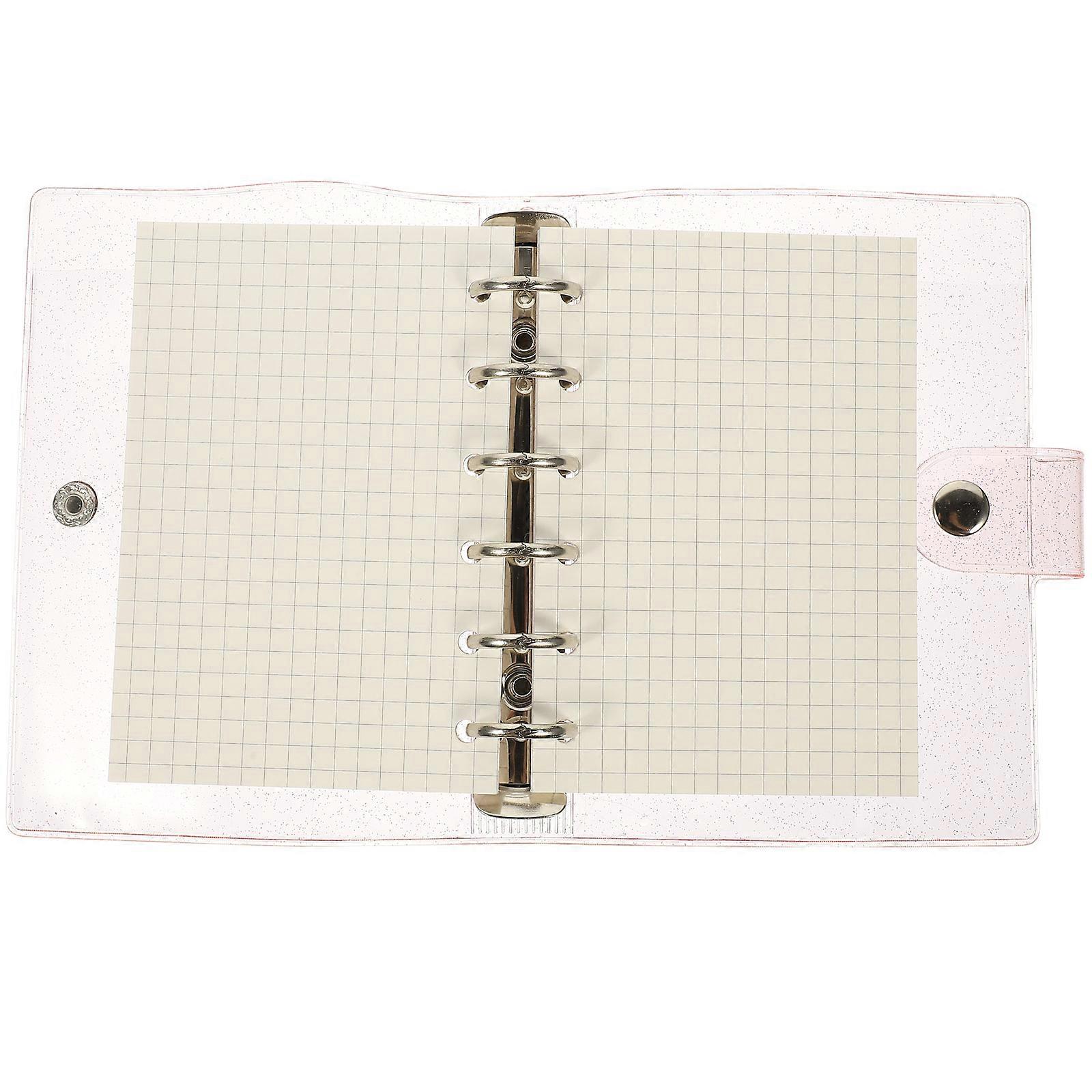 Pink Small Notepad with PVC Transparent Cover for Office Use Lightweight and Compact 3.5 x 5.5 inches