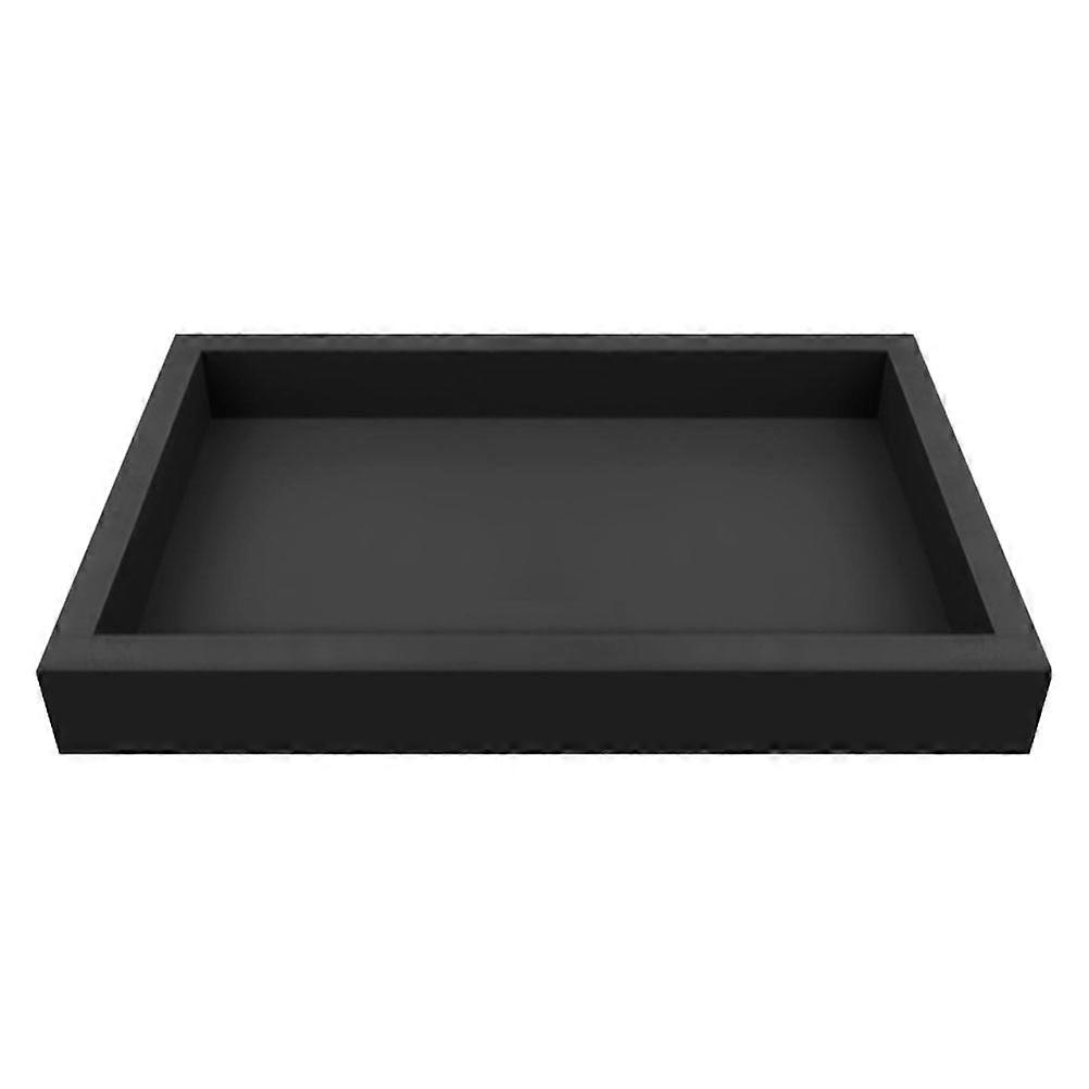 Pot Drainage Tray Black PVC for Barber with Decorative Integration Feature