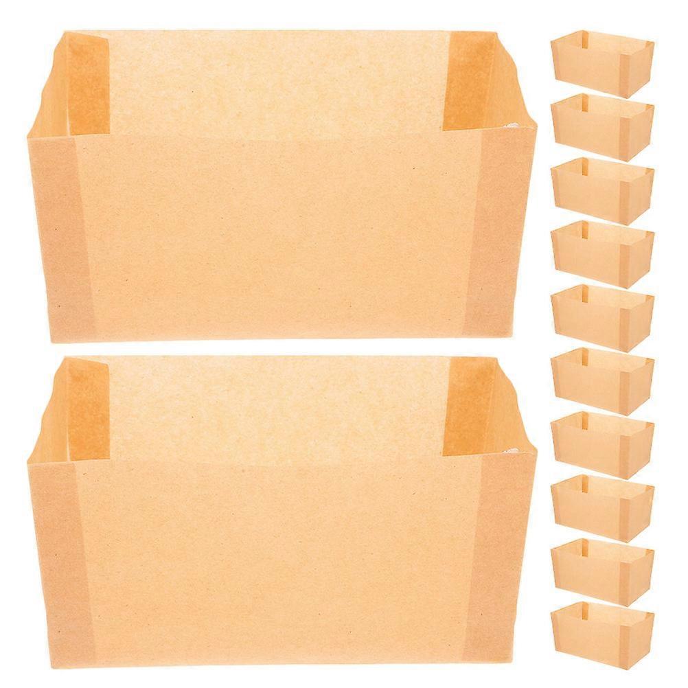 Paper Baking Liners For Bread 100Pcs Nonstick Toast Wrappers For Kitchen Use Light Yellow Material