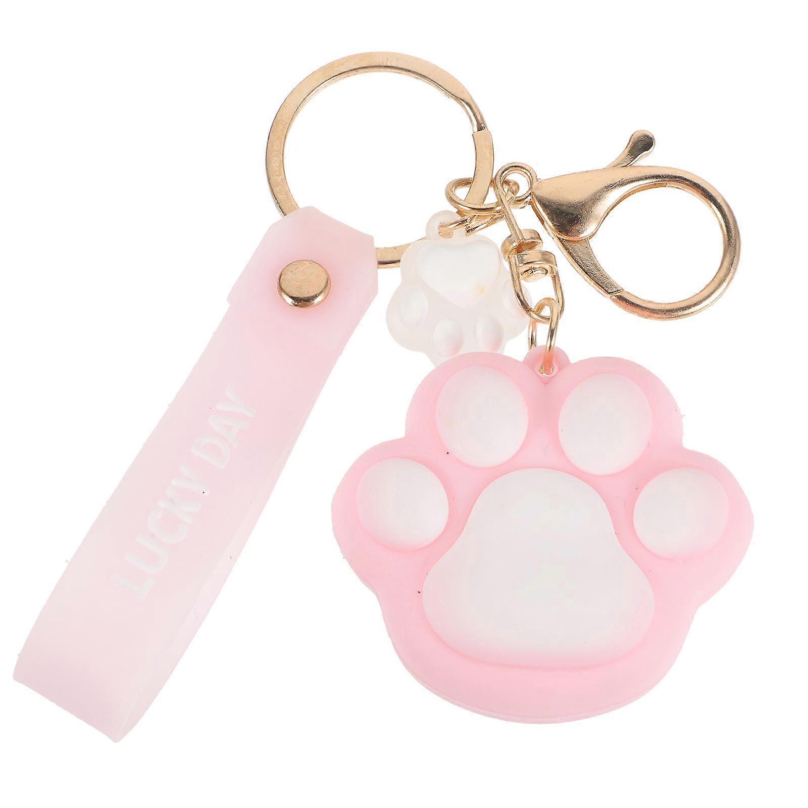 Cute Cat Paw Keychain Pendant for Backpacks and Car Keys – Lightweight, Durable Kawaii Design for Teens and – Adorable Accessory