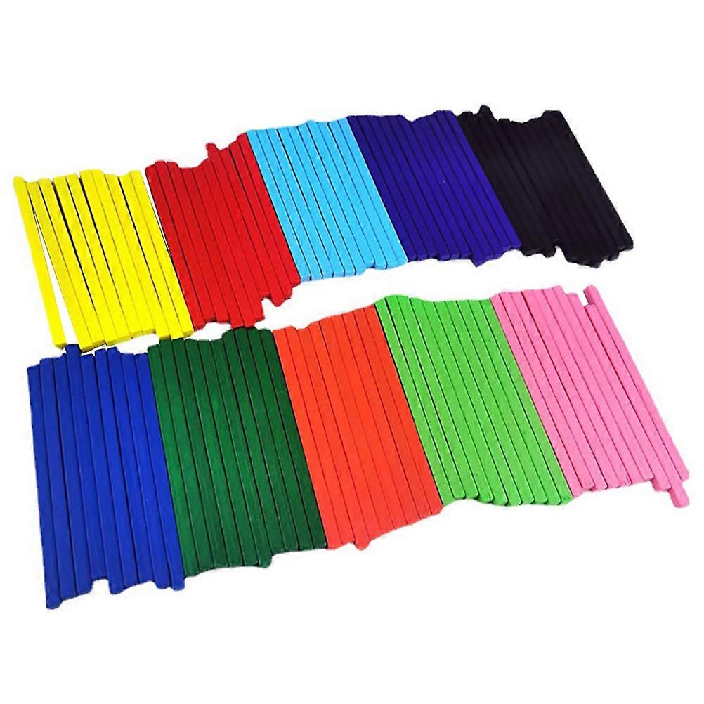 Wood Counting Rods for Kids Math Manipulatives Assorted Color Educational Toys Safe and Durable