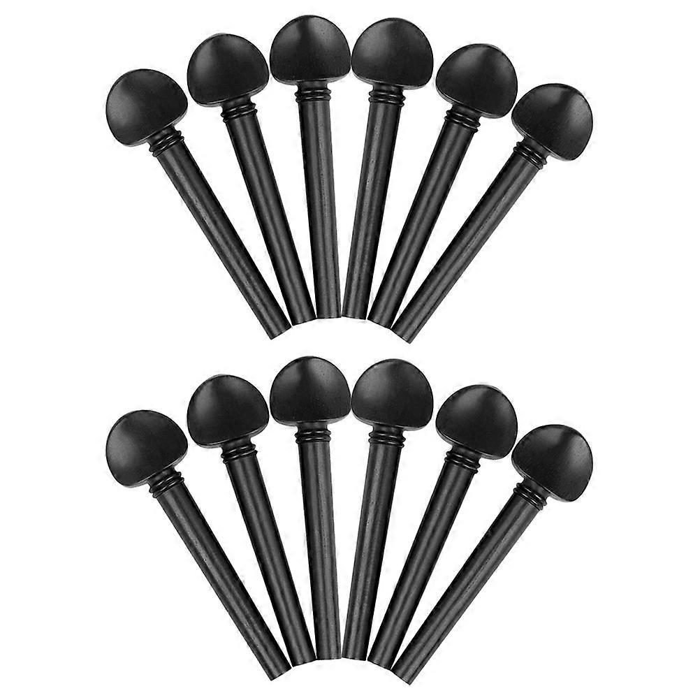 دبابيس استبدال الغيتار موالفات الأبنوس الآلات الموسيقية الموسيقيين 8.2X2.3X1.1CM