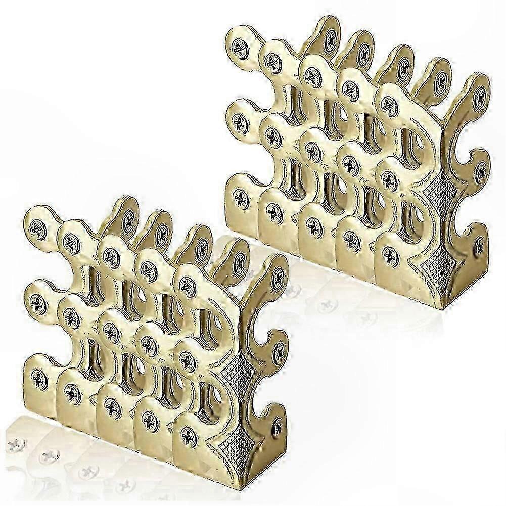 10 Pack Baseboard Corner Protectors, Brass Skirting Board Decorative Covers