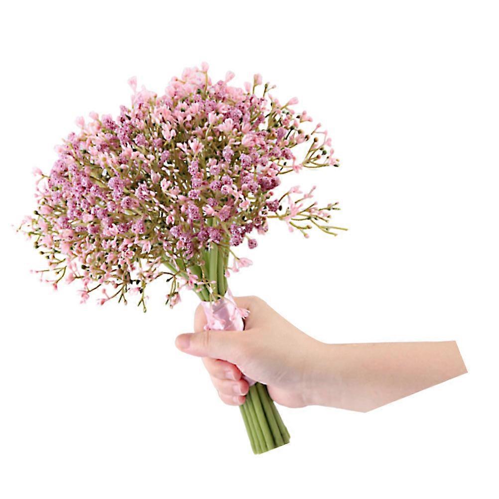 Buchete de mireasă Mireasa Floare artificială Nuntă roz Decor realist 1Buc