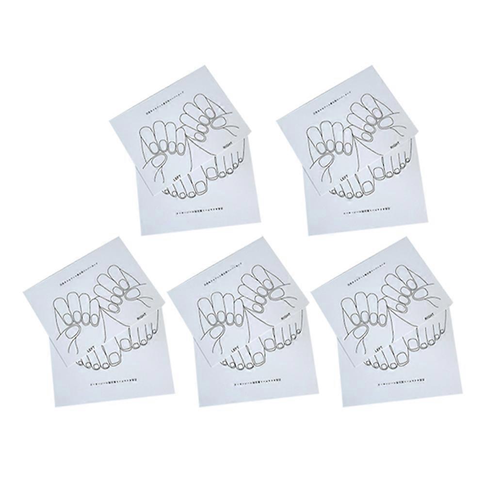 White Paper Cards for Nail Salon Displaying 10 Pieces Small Light Easy to Carry Practical and