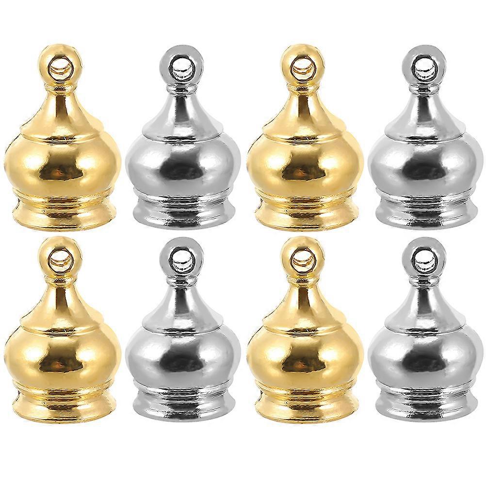 Modern Lamp Finials Diy Lighting Fixtures Assembly Zinc Alloy 8Pcs